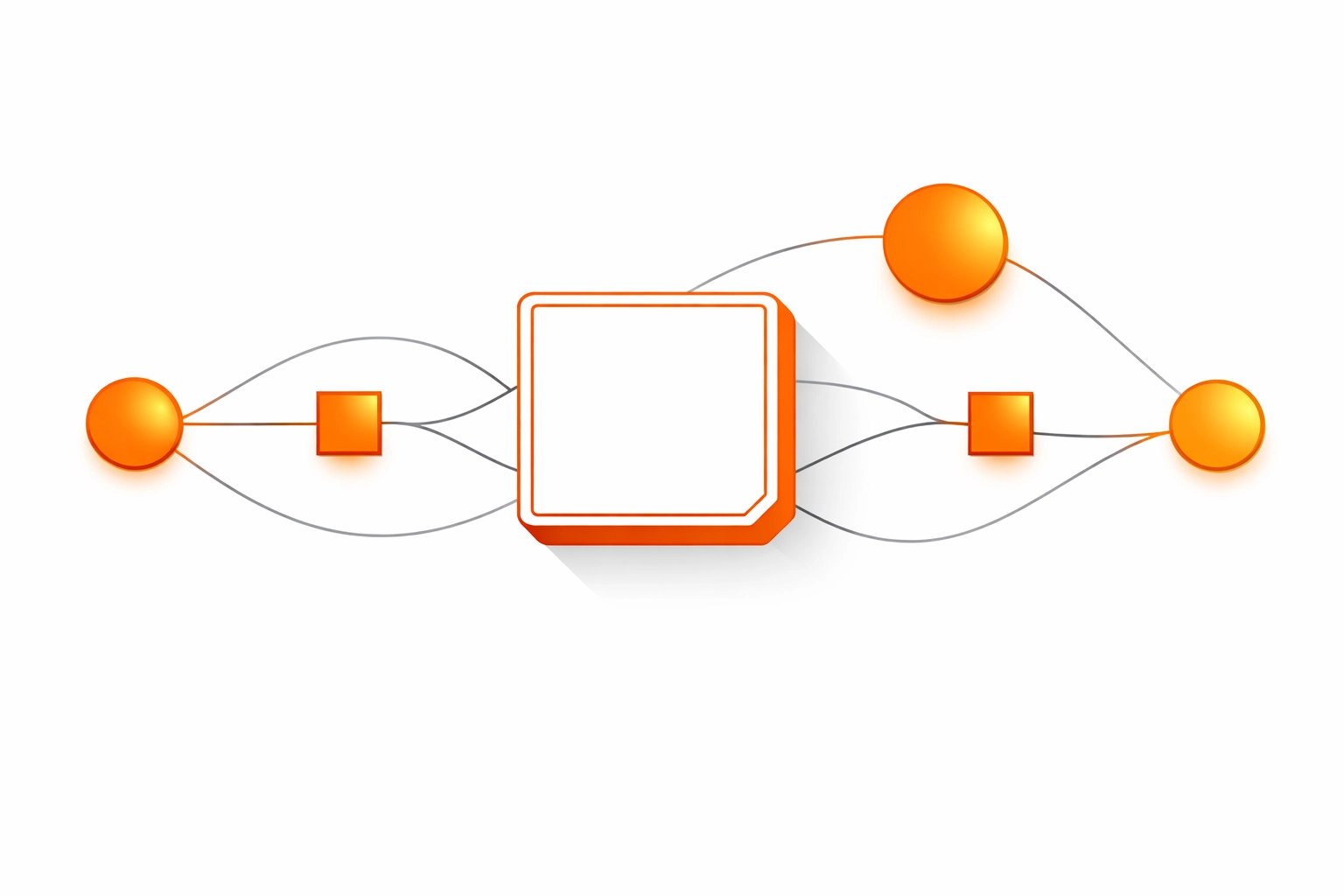 Minimalist diagram of a digital print workflow showing precise cut paths and spot color channels.