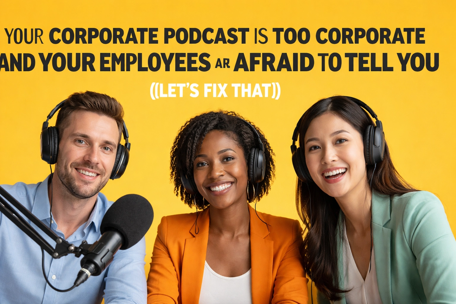 [HERO] Your Corporate Podcast is Too Corporate and Your Employees are Afraid to Tell You (Let