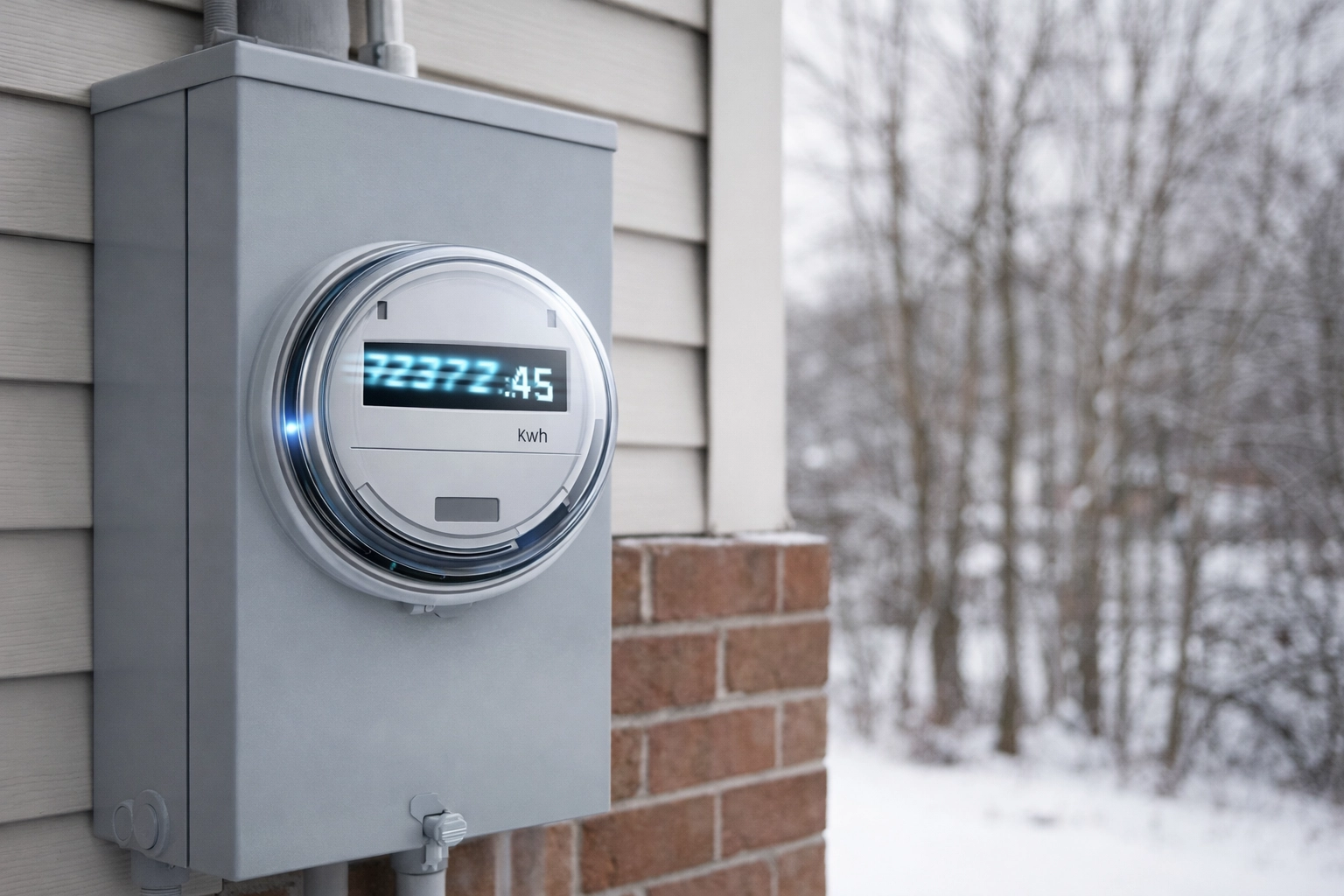 Electric meter showing rapidly increasing utility rates in New York 2026