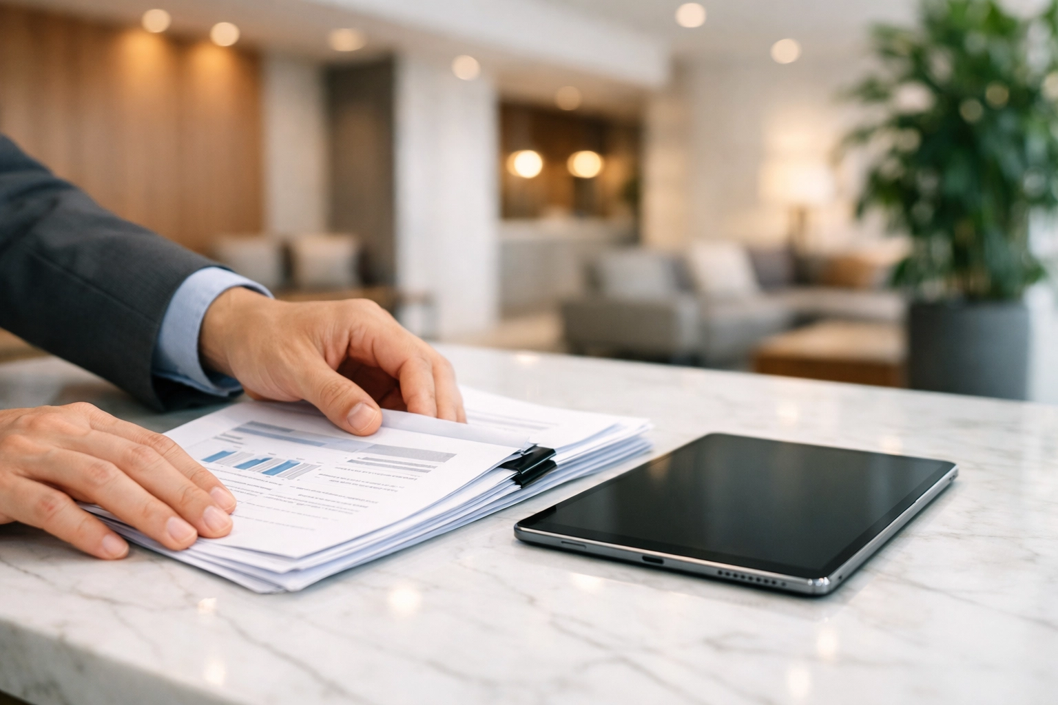 Detailed view of professional financial reporting and management documents for a Saskatoon condo corporation.