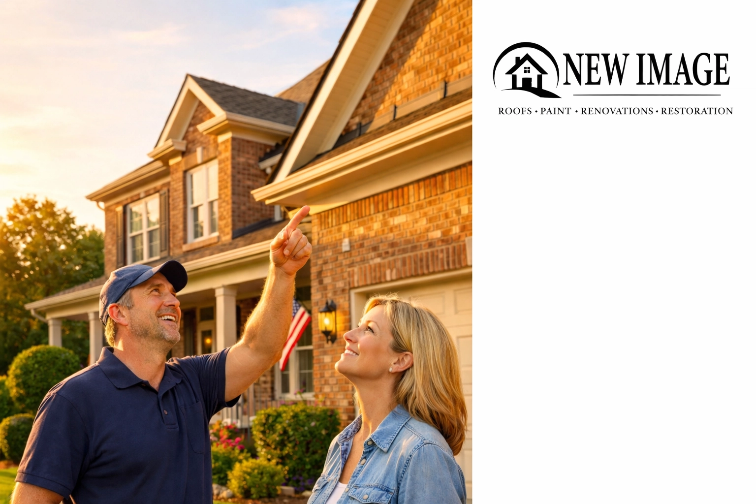 Consultation for home improvement services Cobb County featuring an expert inspection of Marietta exterior trim.