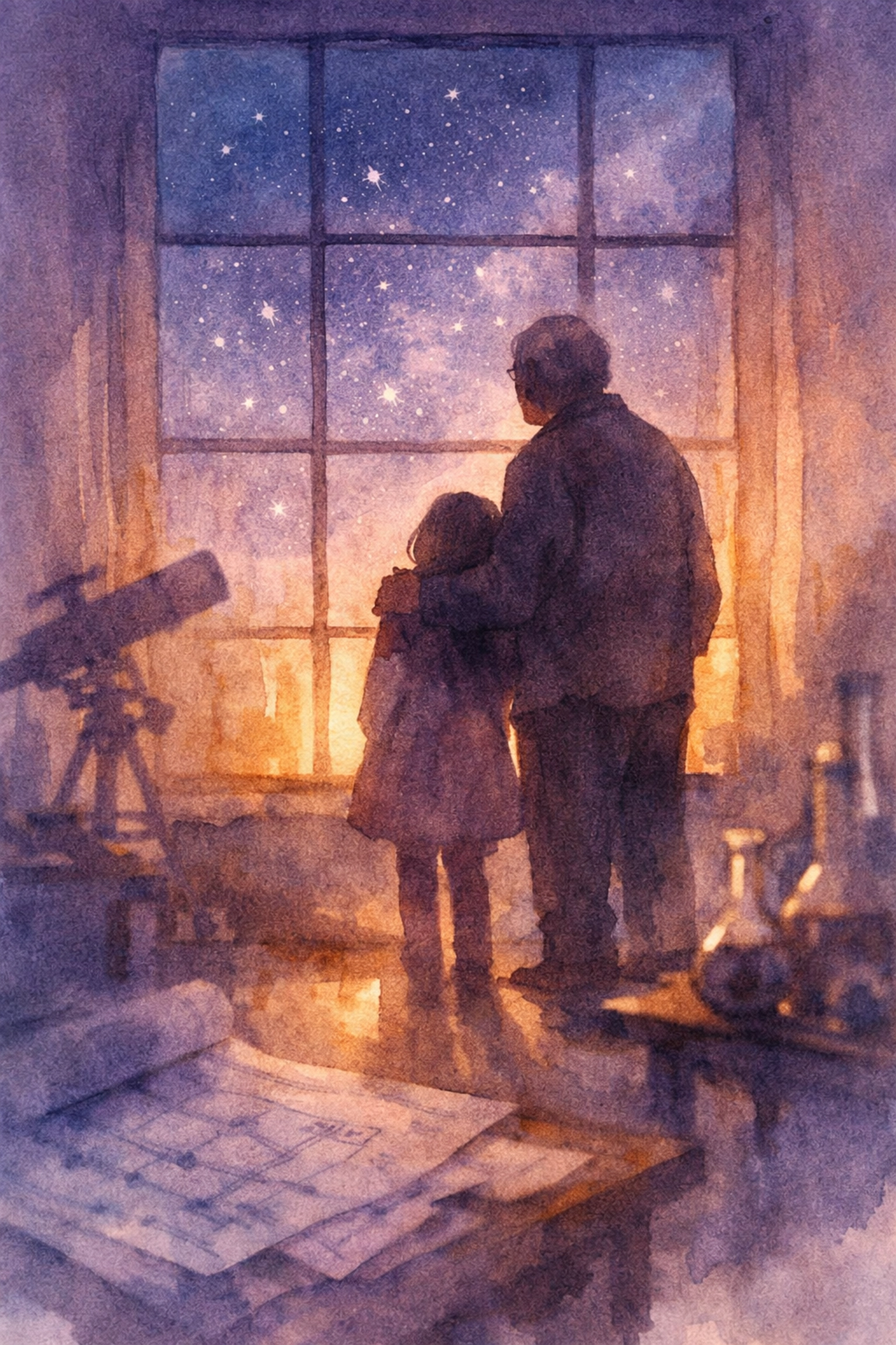 Gerald Robotnik and granddaughter Maria together before tragedy in Sonic the Hedgehog 3