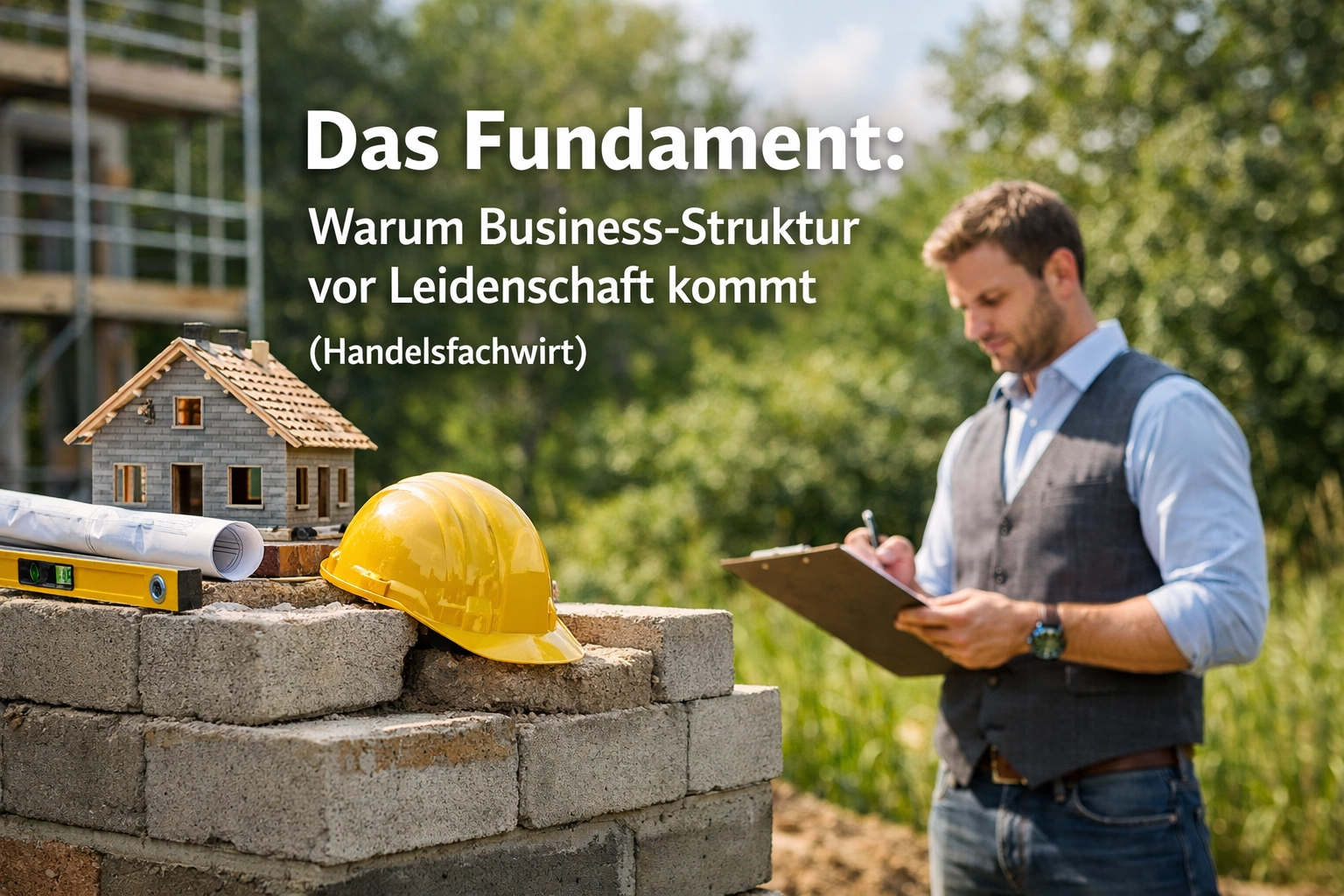 [HERO] Das Fundament: Warum Business-Struktur vor Leidenschaft kommt (Handelsfachwirt)