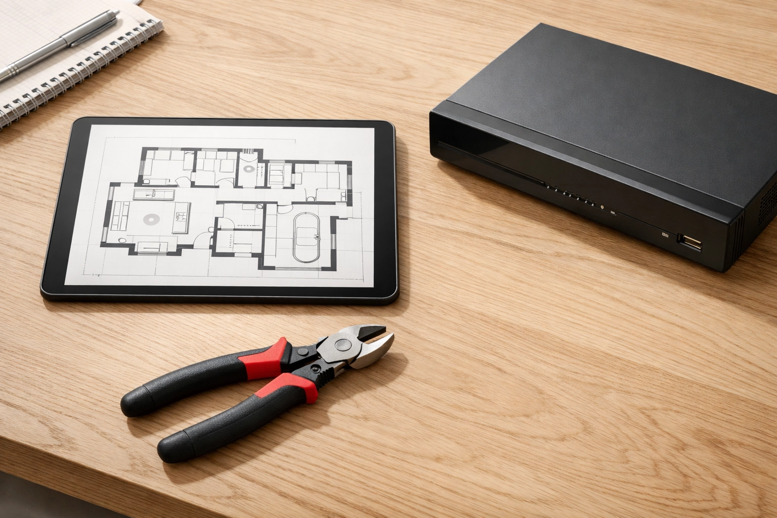 Bespoke CCTV system planning and site survey for property security in Bristol and South Glos.