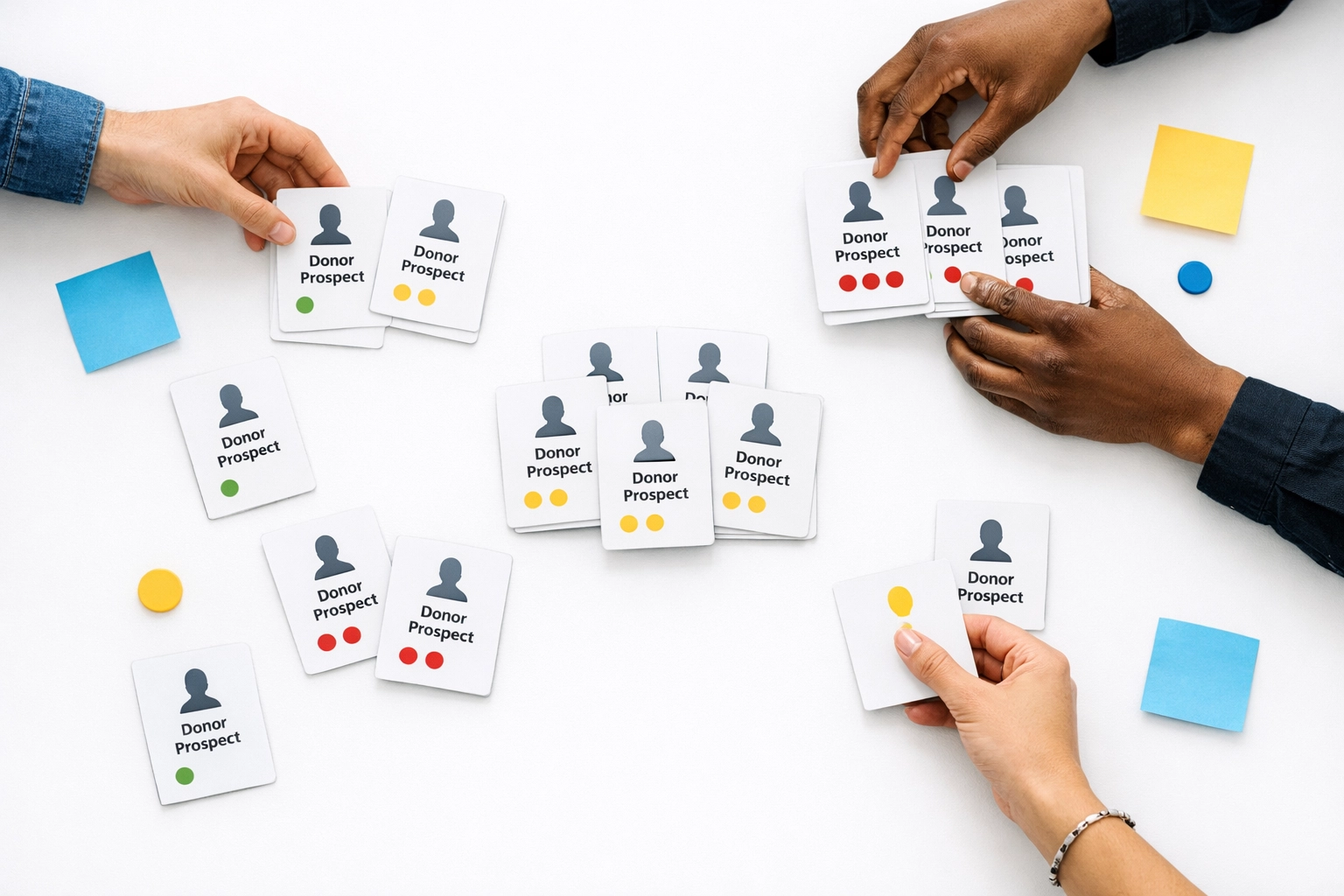 Organizing and prioritizing major donor prospects for fundraising outreach