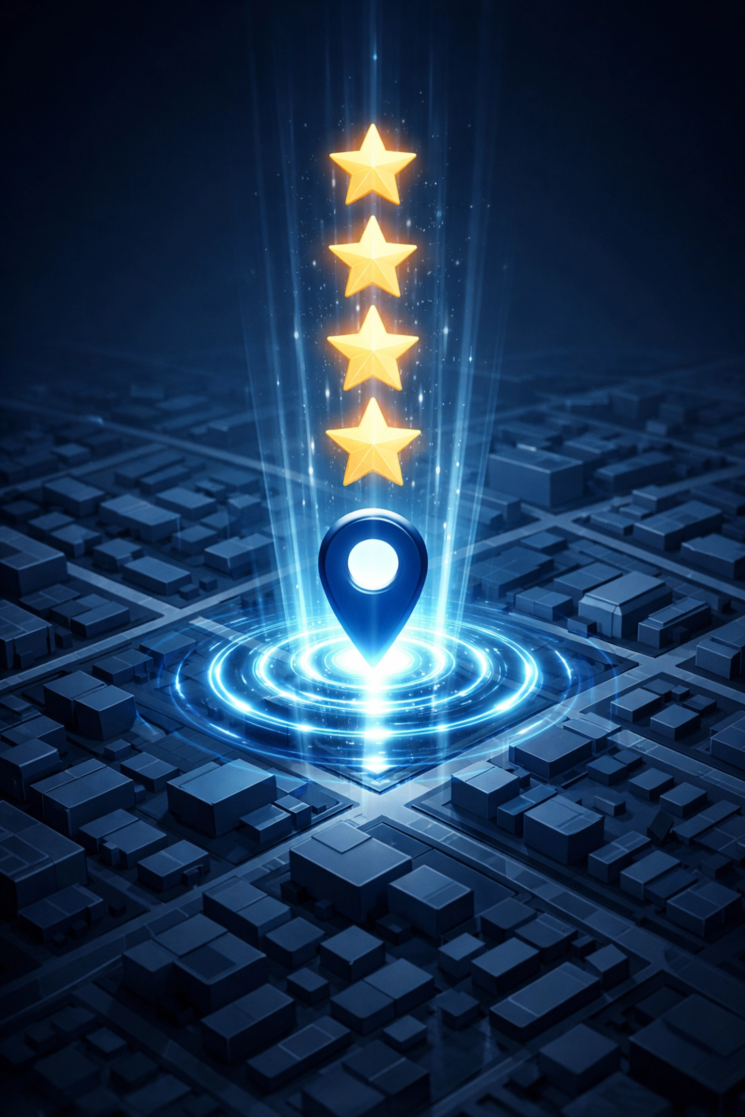 Local map visualization showing increased visibility and patient reviews for wellness centers.