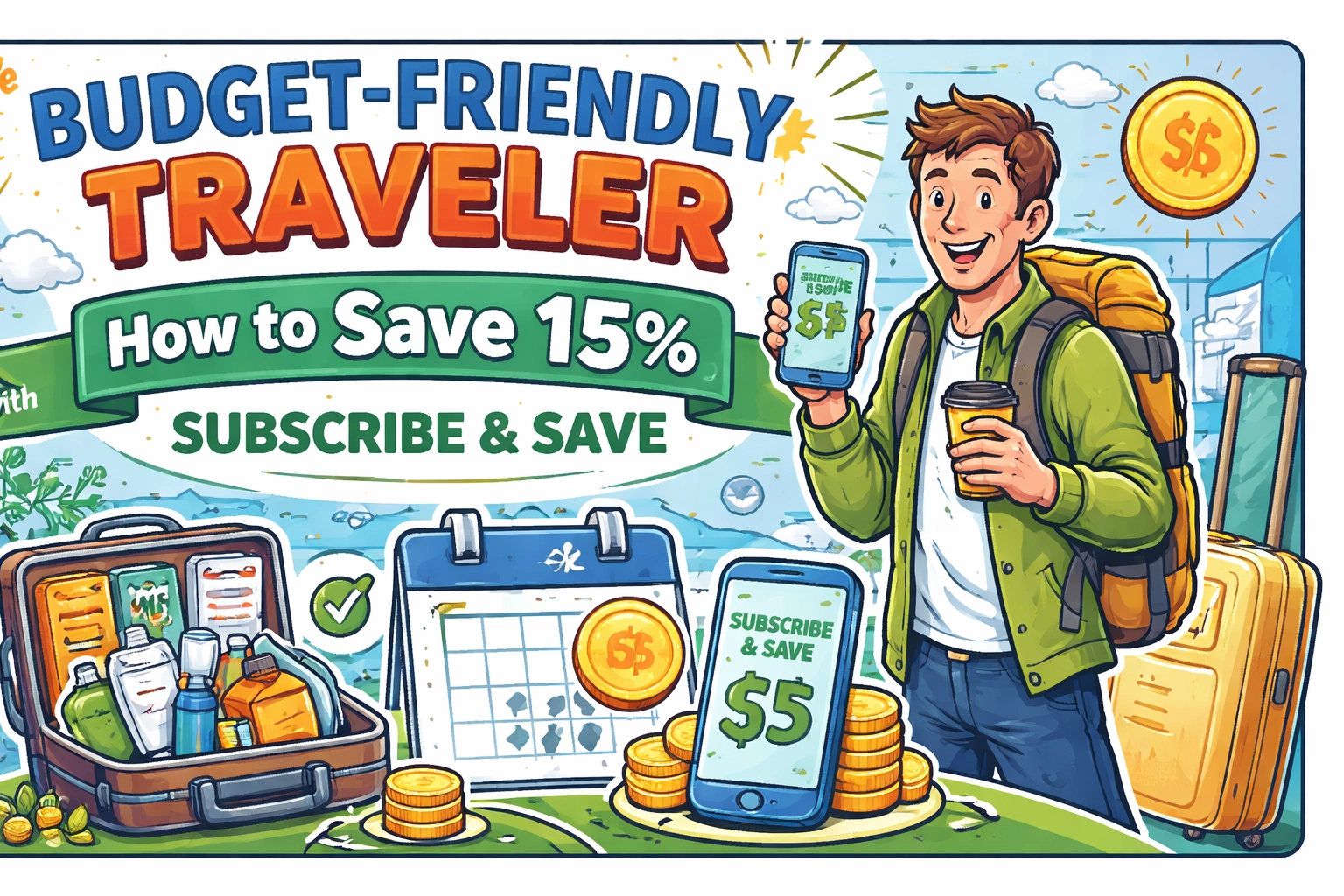 [HERO] The Budget-Friendly Traveler: How to Save 15% with Subscribe & Save