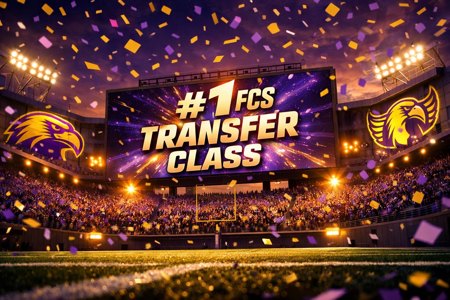 Tennessee Tech football stadium celebrating historic #1 FCS transfer portal class ranking