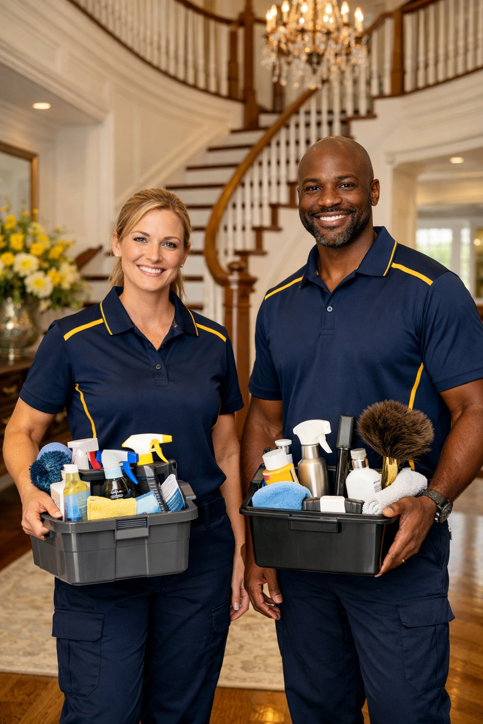 Friendly professional cleaners ready to provide the best Maid service Worcester for luxury homes.