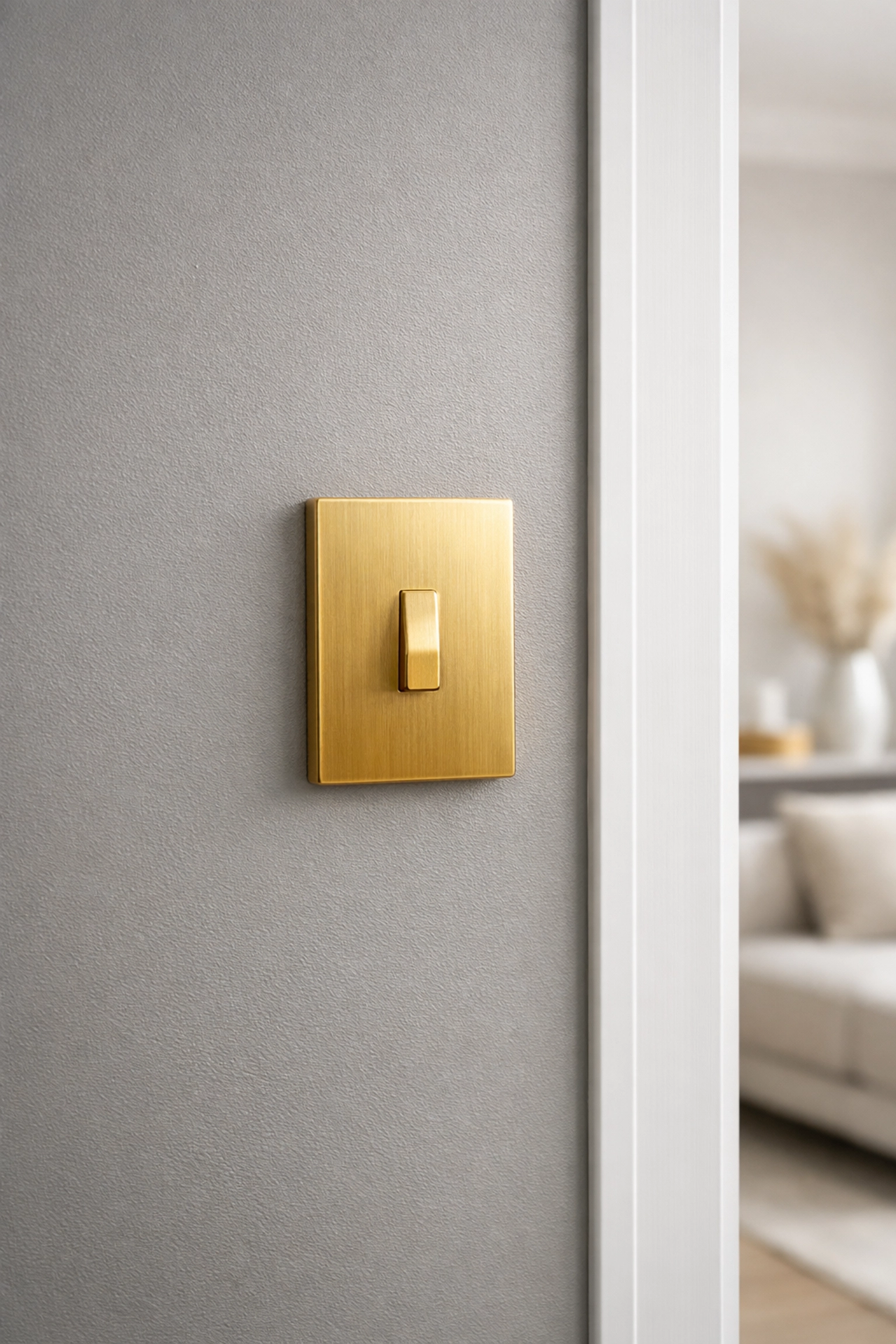 Professional renovation finishes and modern hardware in a luxury apartment turnover for rental property value.