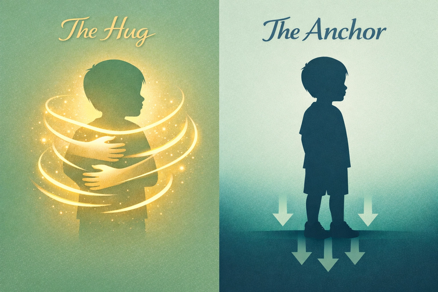 Comparison of sensory compression gear for a 'hug' feel versus weighted gear for 'anchoring' deep pressure.