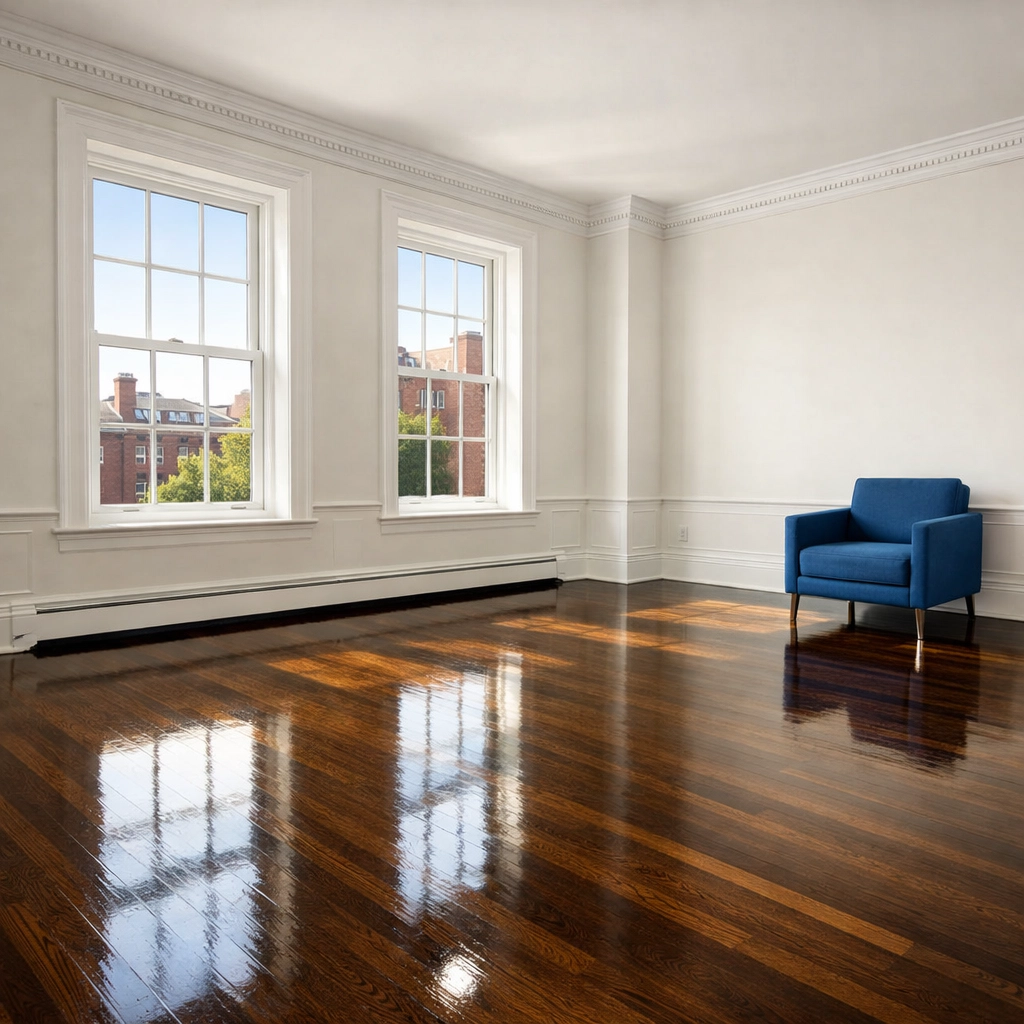 Spotless luxury apartment in Harvard Square after professional move-out cleaning Cambridge.