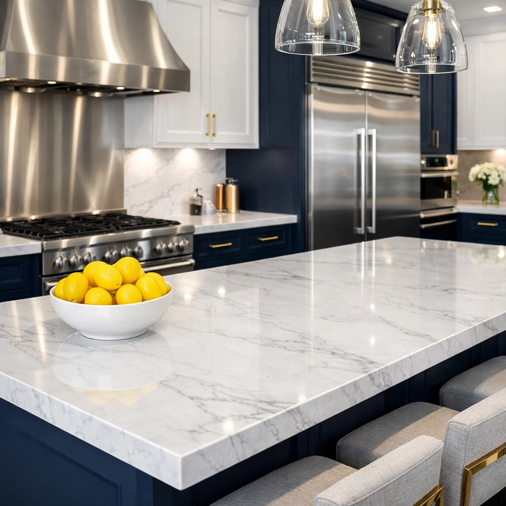 Detailed view of a spotless kitchen after a professional deep cleaning service in Bedford.