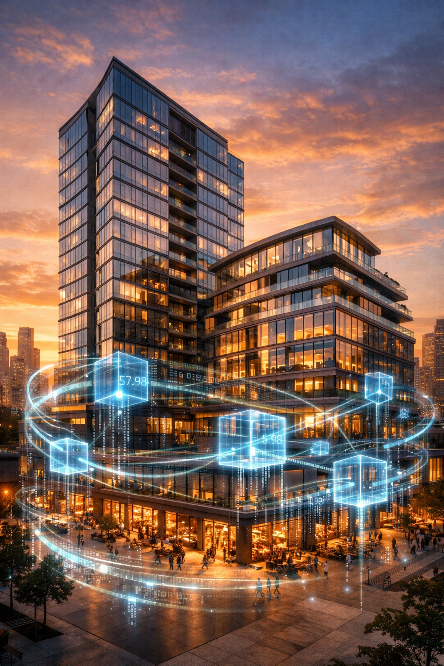 Tokenized real estate property with blockchain infrastructure integration for digital asset management