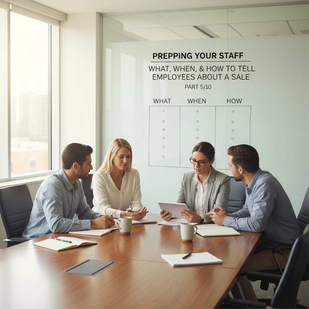 Prepping Your Staff: What, When, and How to Tell Employees About a Sale (Part 5 of 10) | Decipher Your Value