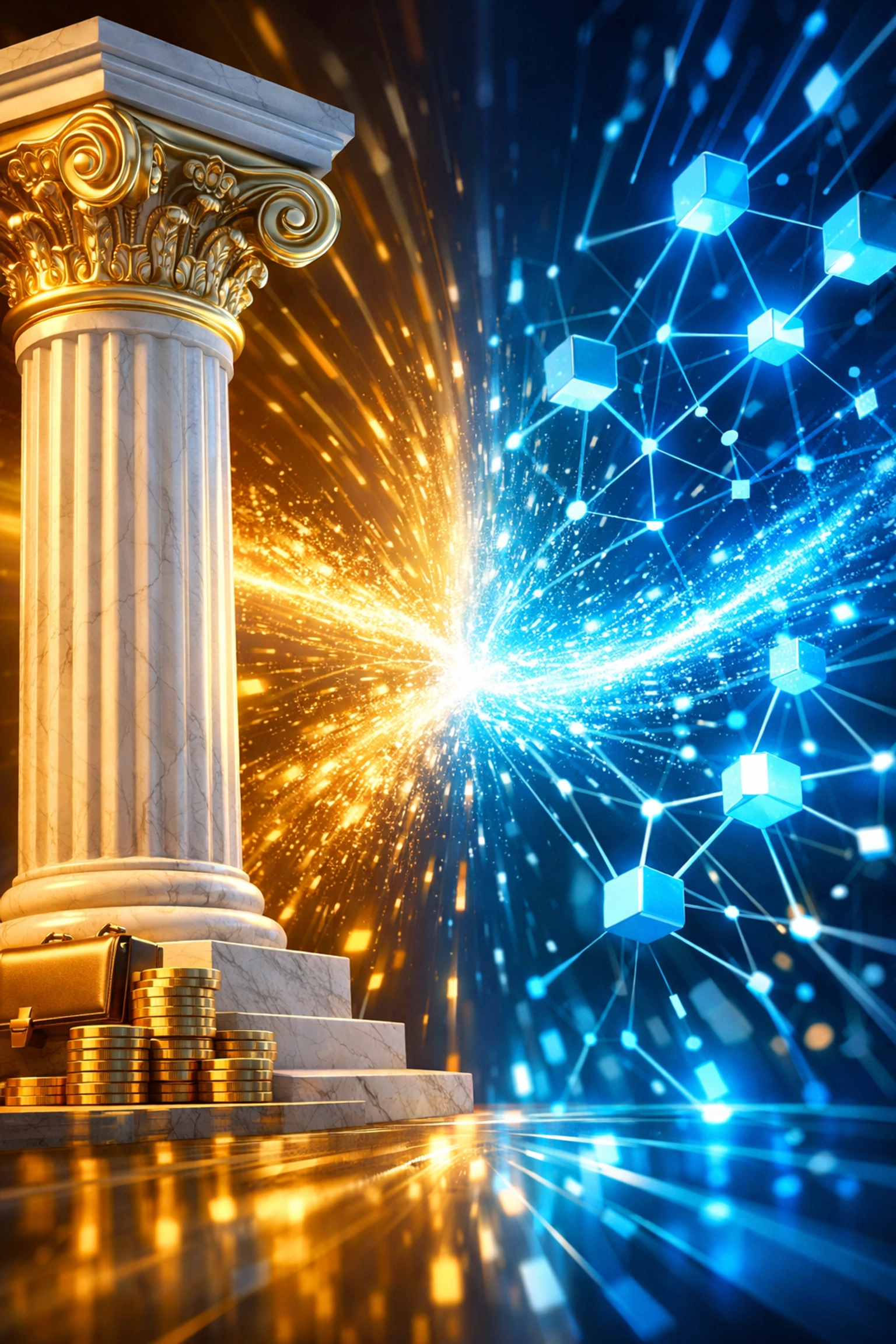 Traditional private equity merging with blockchain technology and digital asset investment