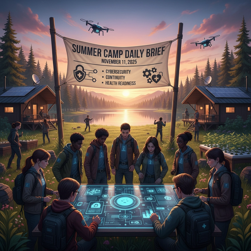 Summer Camp Daily Brief : November 11, 2025: Cybersecurity, Continuity, and Health Readiness