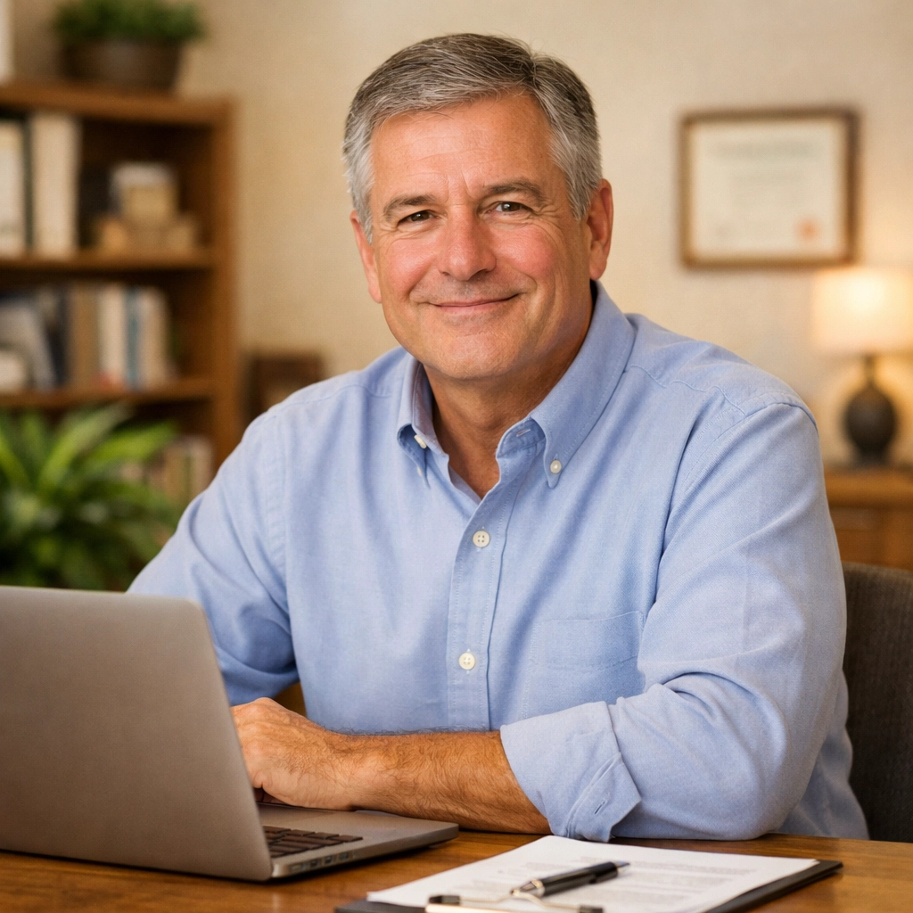 A friendly independent insurance agent at Jett Insurance Agency providing personalized client service.