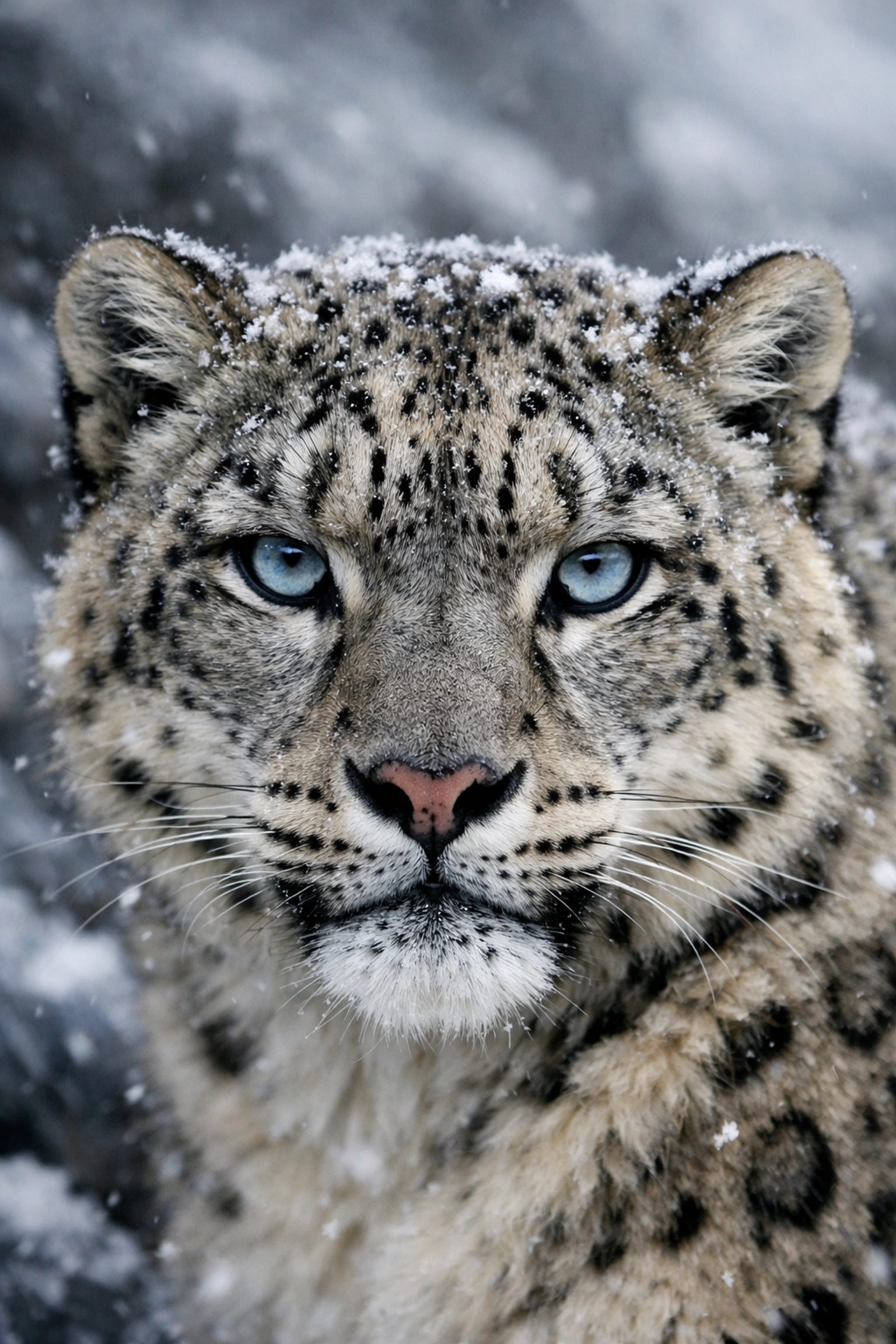 Snow leopard in the Himalayas, one of the best photography locations for capturing high-end wildlife art.