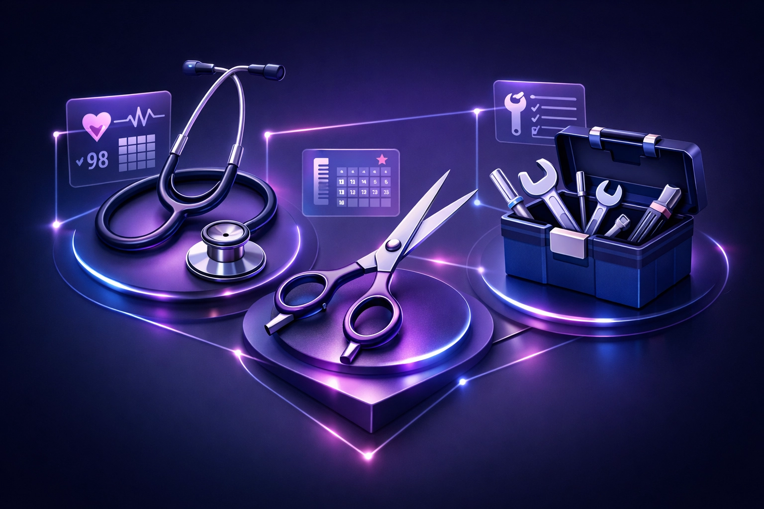 Medical, salon, and home service businesses using automated appointment reminders