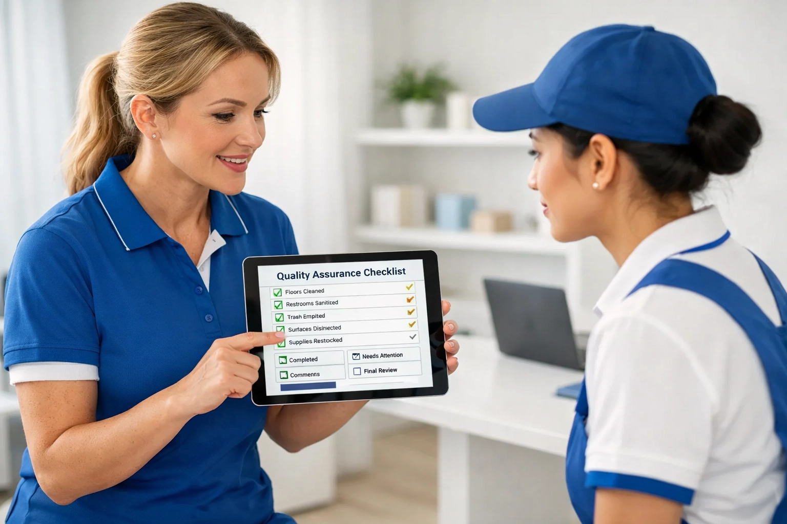 Professional cleaners undergoing training and vetting to ensure reliable house cleaner service.