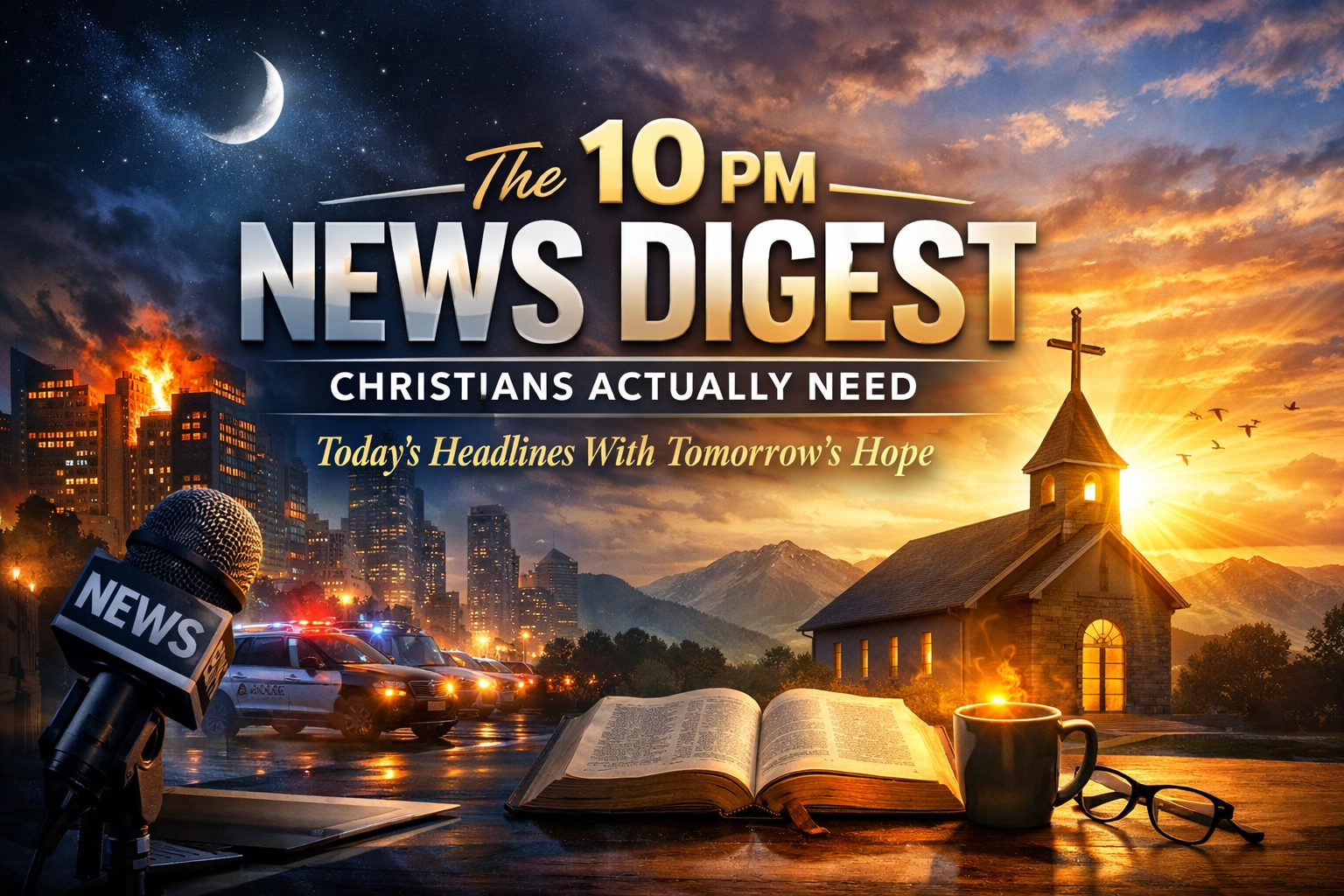 [HERO] The 10 PM News Digest Christians Actually Need: Today