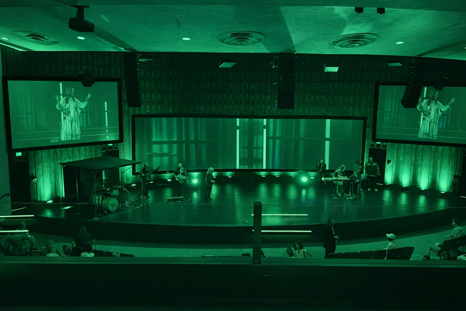 Modern Church Stage Lighting Setup