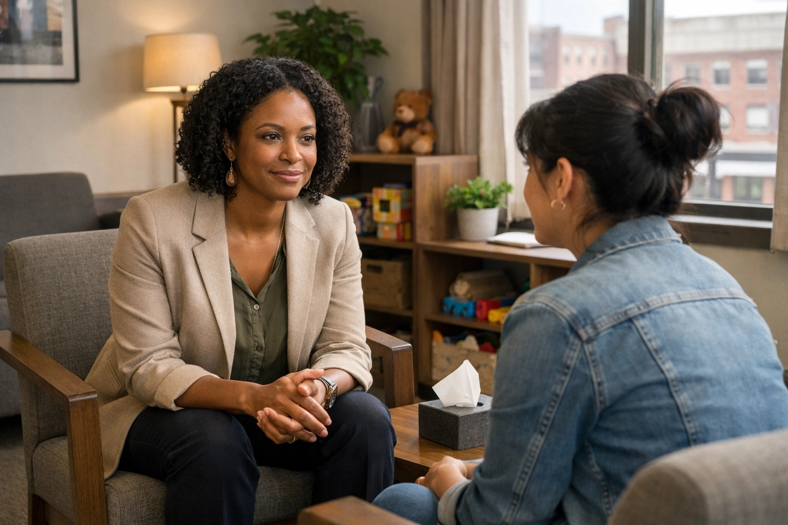 Supportive counseling in a community setting.