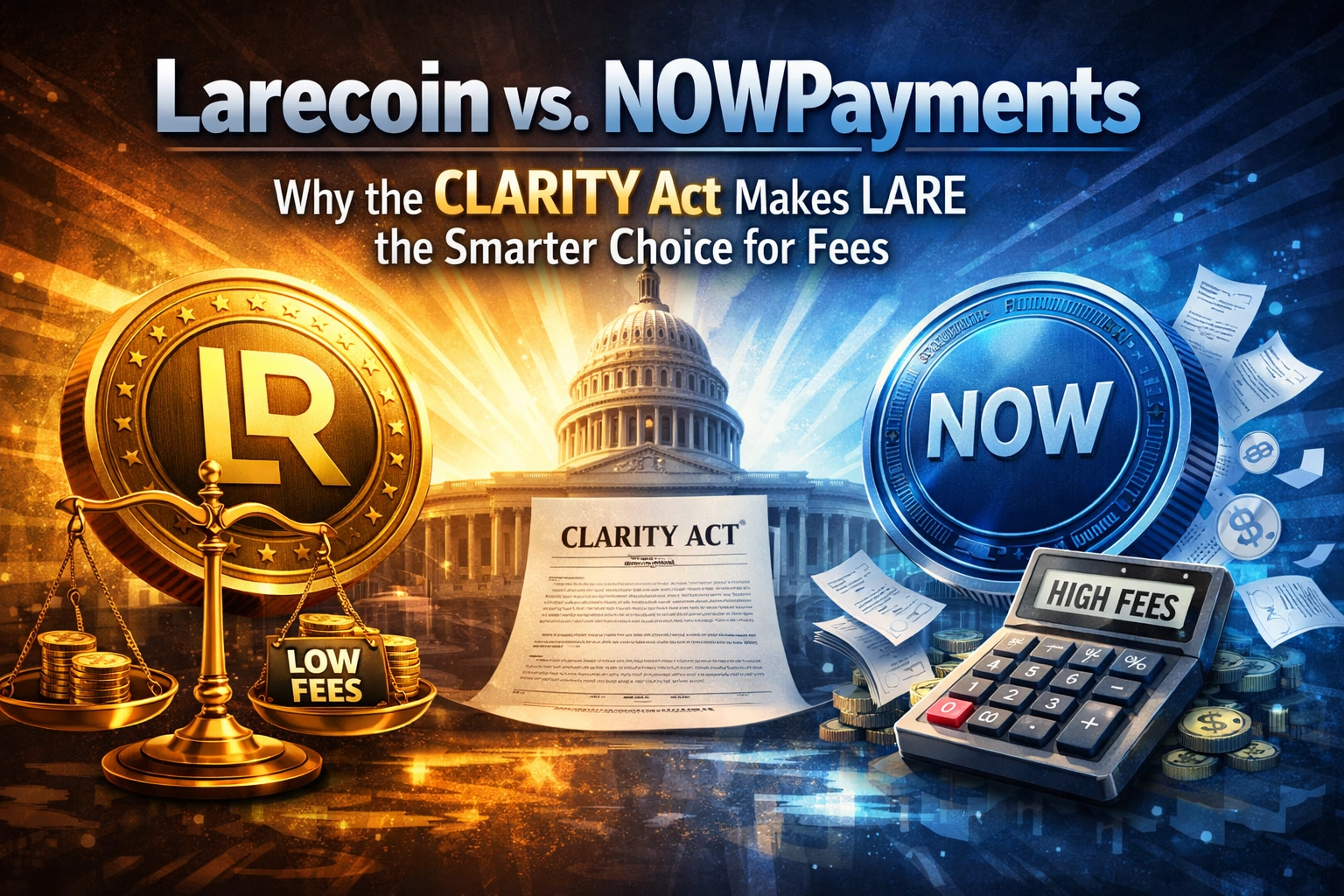 [HERO] Larecoin vs. NOWPayments: Why the CLARITY Act Makes LARE the Smarter Choice for Fees
