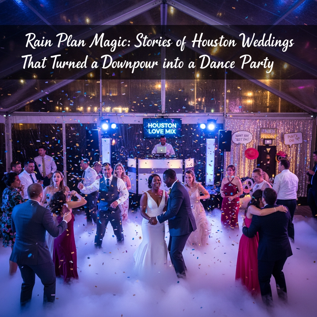 Rain Plan Magic: Stories of Houston Weddings That Turned a Downpour into a Dance Party
