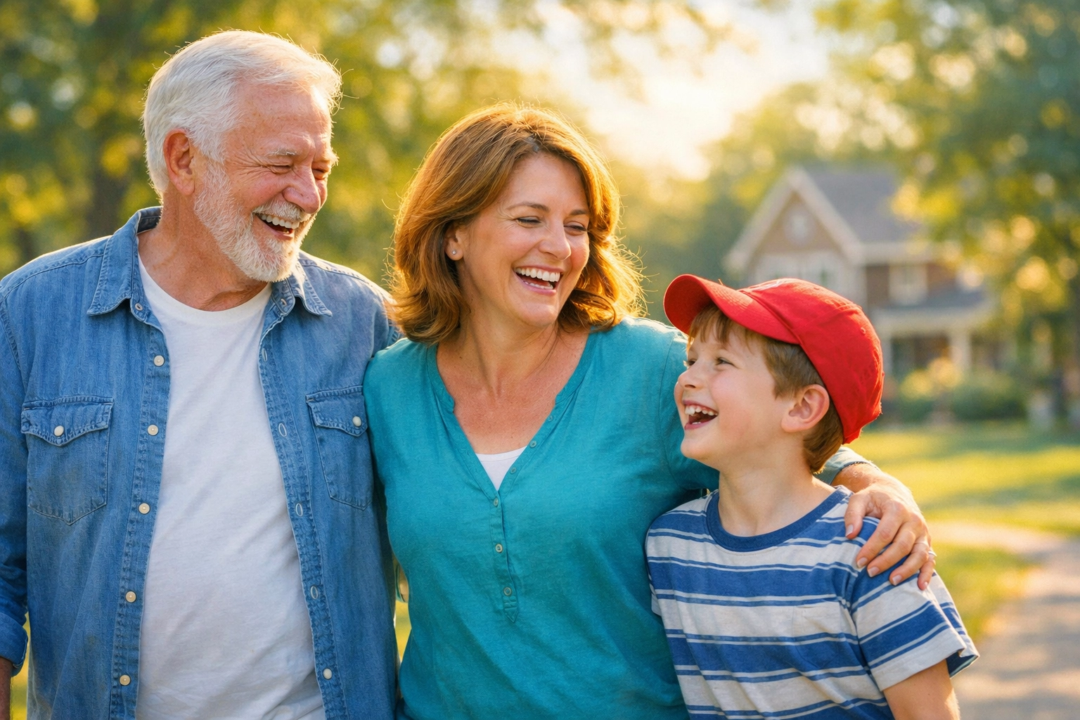 A happy family in Sapulpa Oklahoma protected by the expertise of local estate planning attorneys.