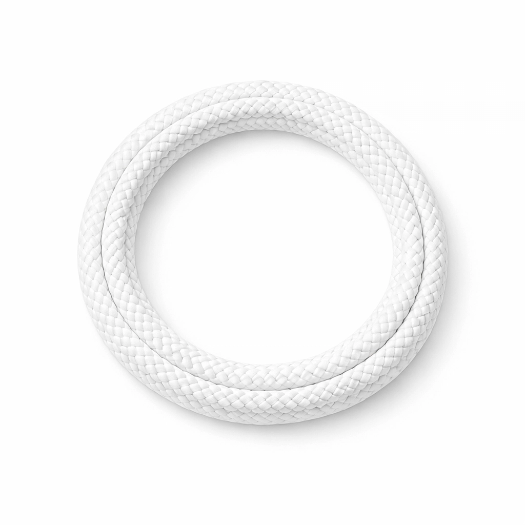 Coiled climbing rope symbolizing the discipline and mental focus required for elite military fitness training.