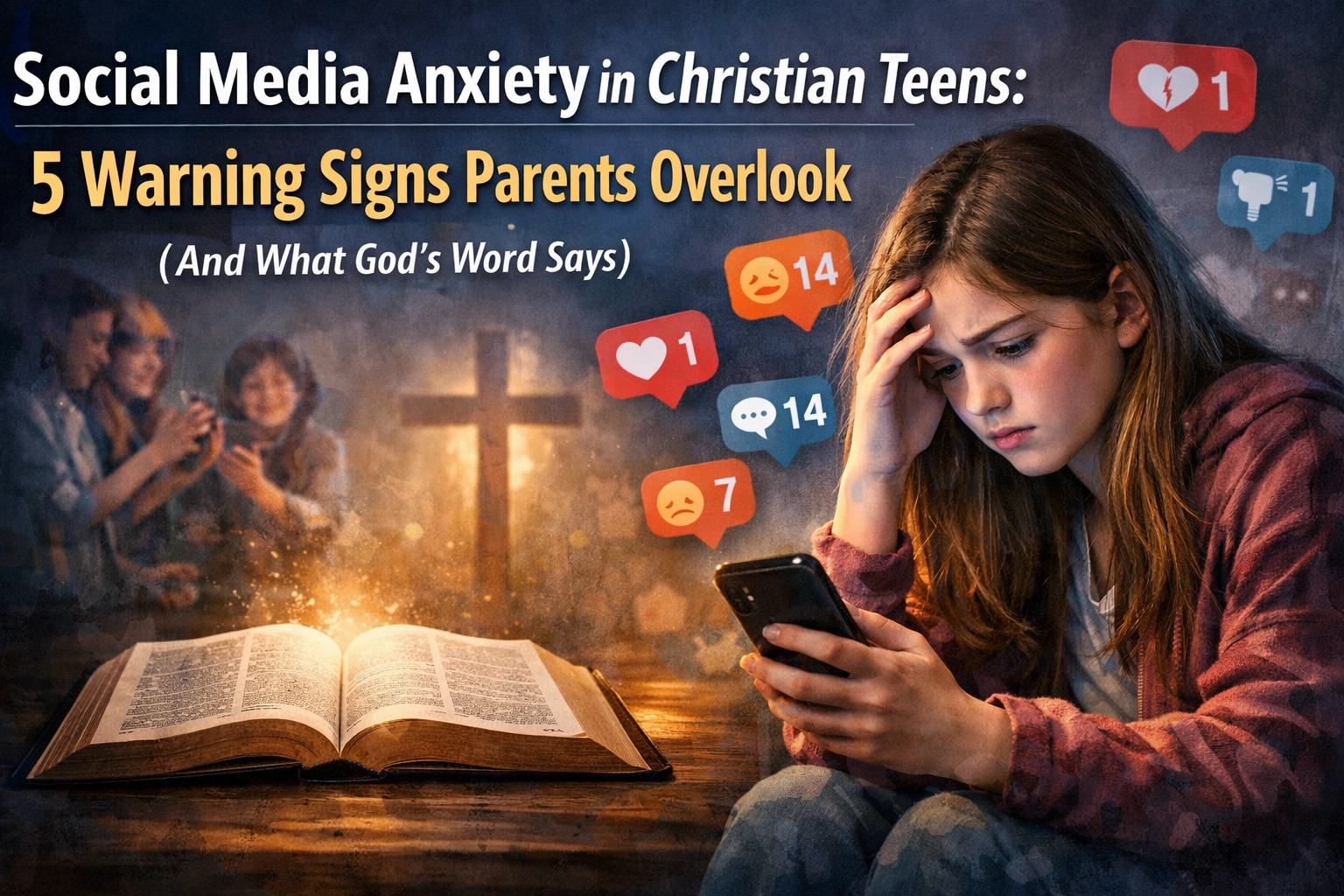 [HERO] Social Media Anxiety in Christian Teens: 5 Warning Signs Parents Overlook (And What God