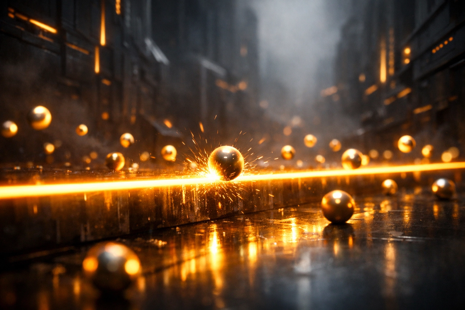 Golden barrier showing institutional support and resistance levels for effective day trading strategies.