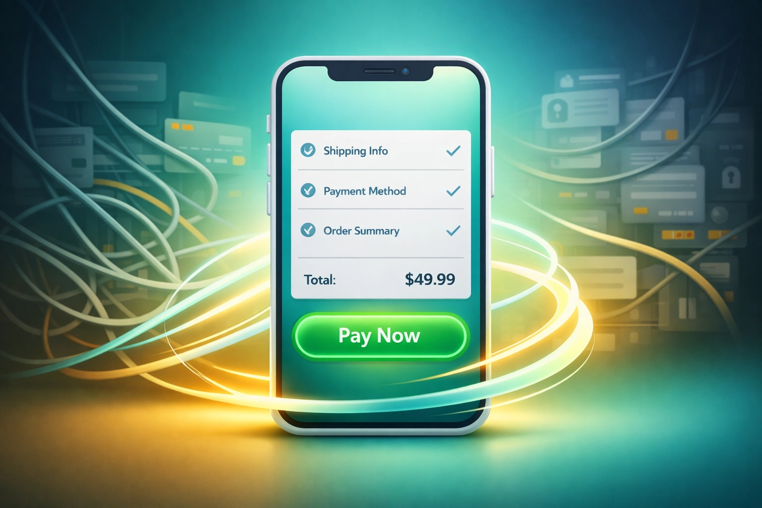 Streamlined crypto POS checkout interface on mobile with seamless payment flow