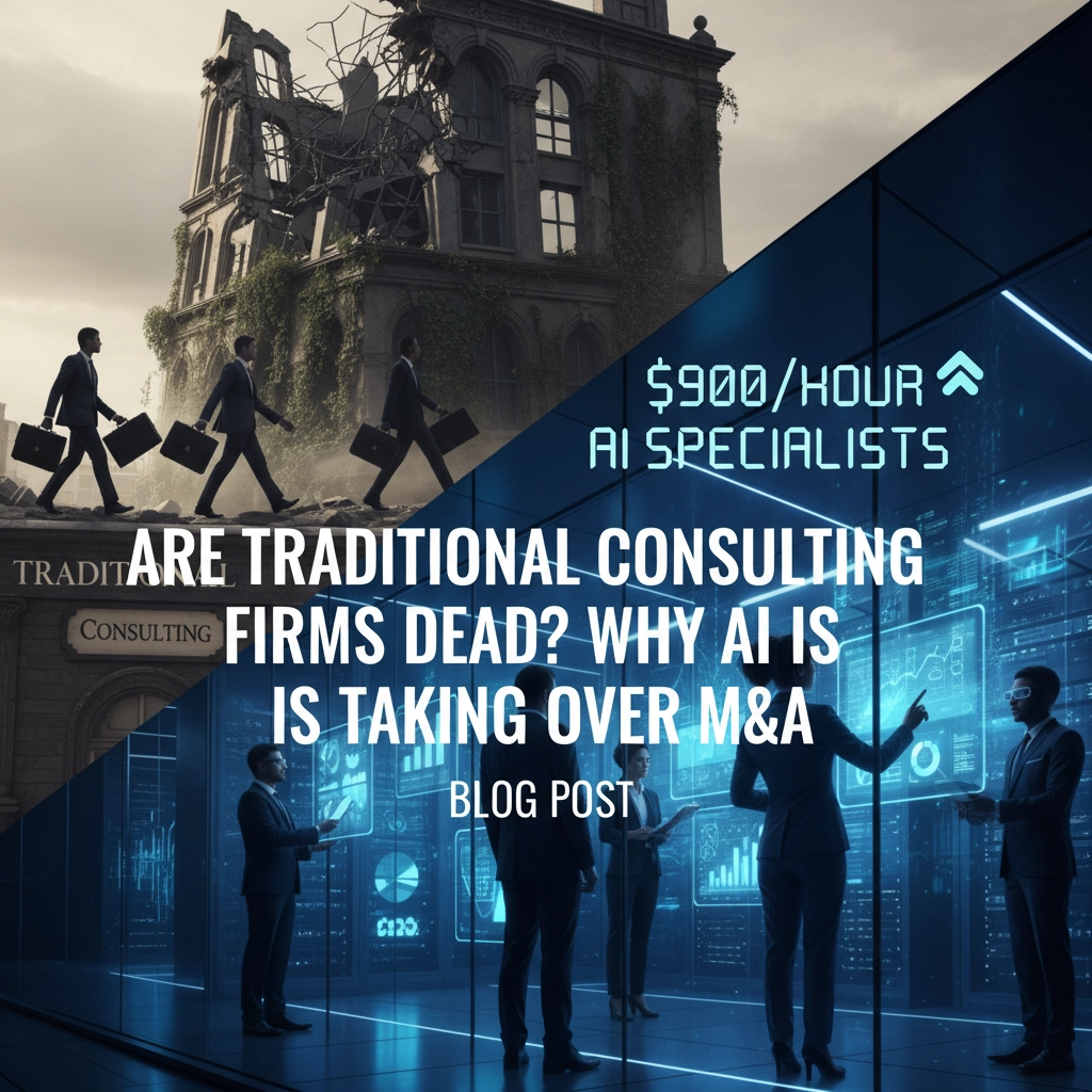 Are Traditional Consulting Firms Dead? Why $900/Hour AI Specialists Are Taking Over M&A