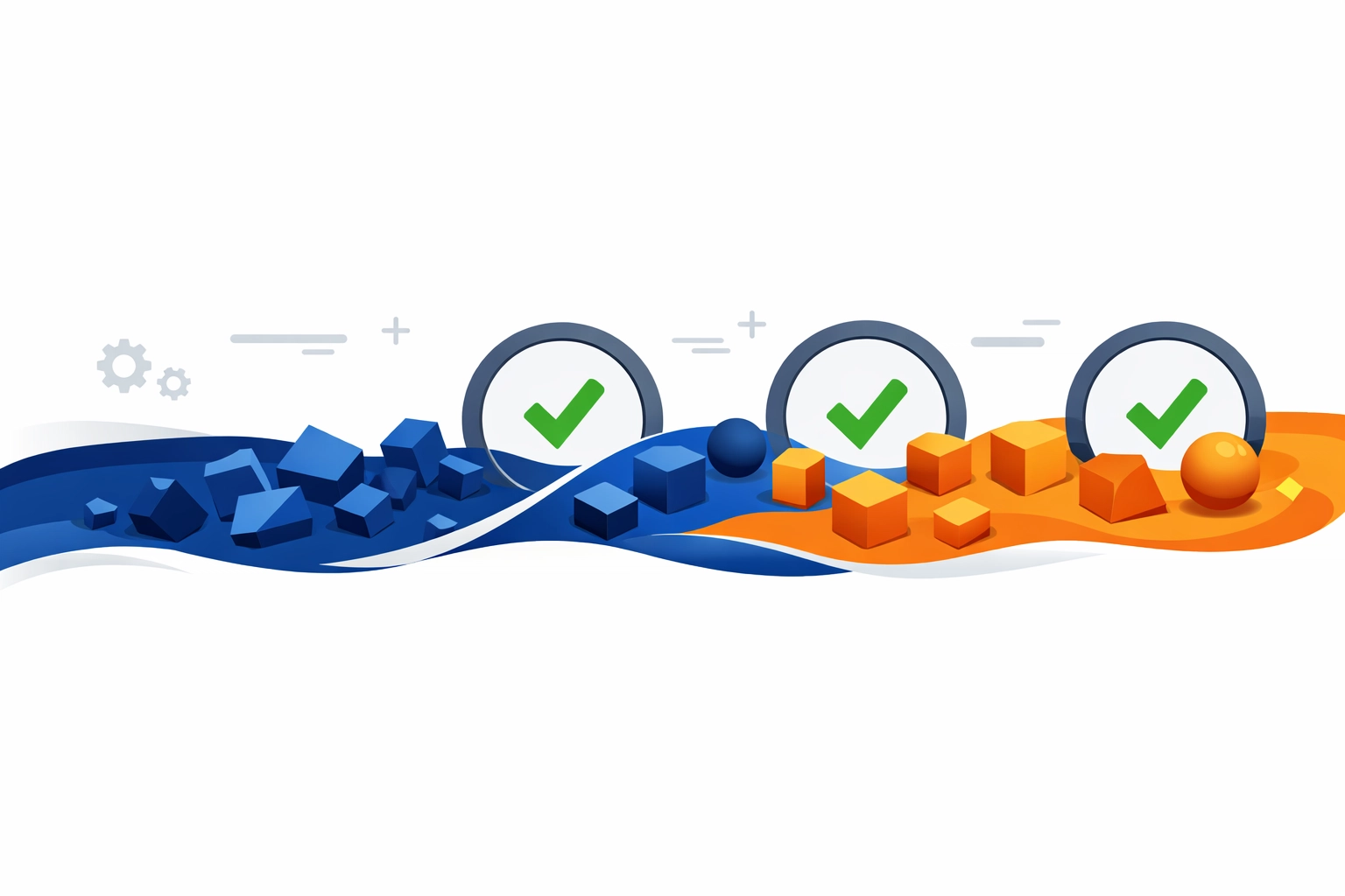 Software development workflow showing systematic testing and quality assurance