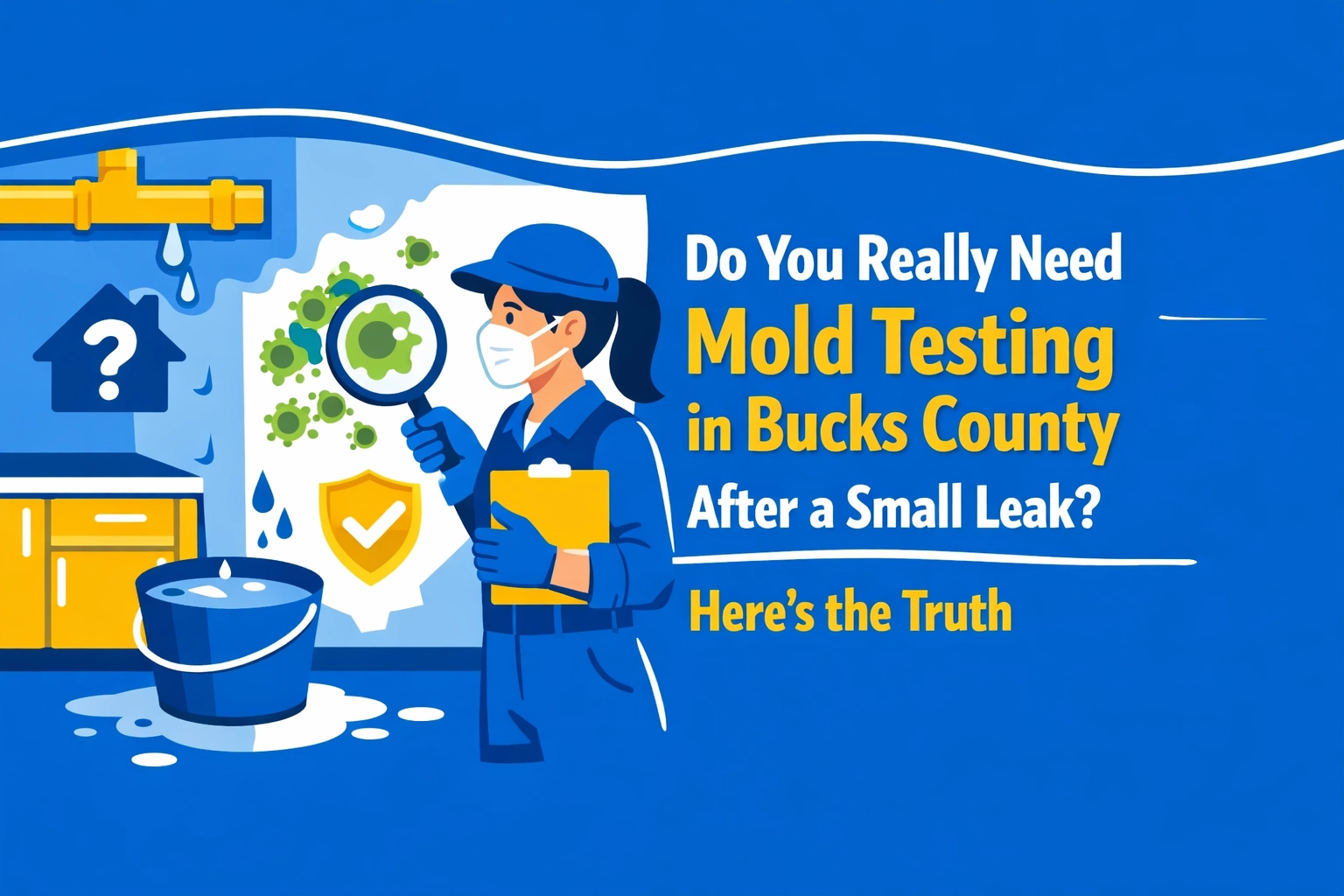 [HERO] Do You Really Need Mold Testing in Bucks County After a Small Leak? Here