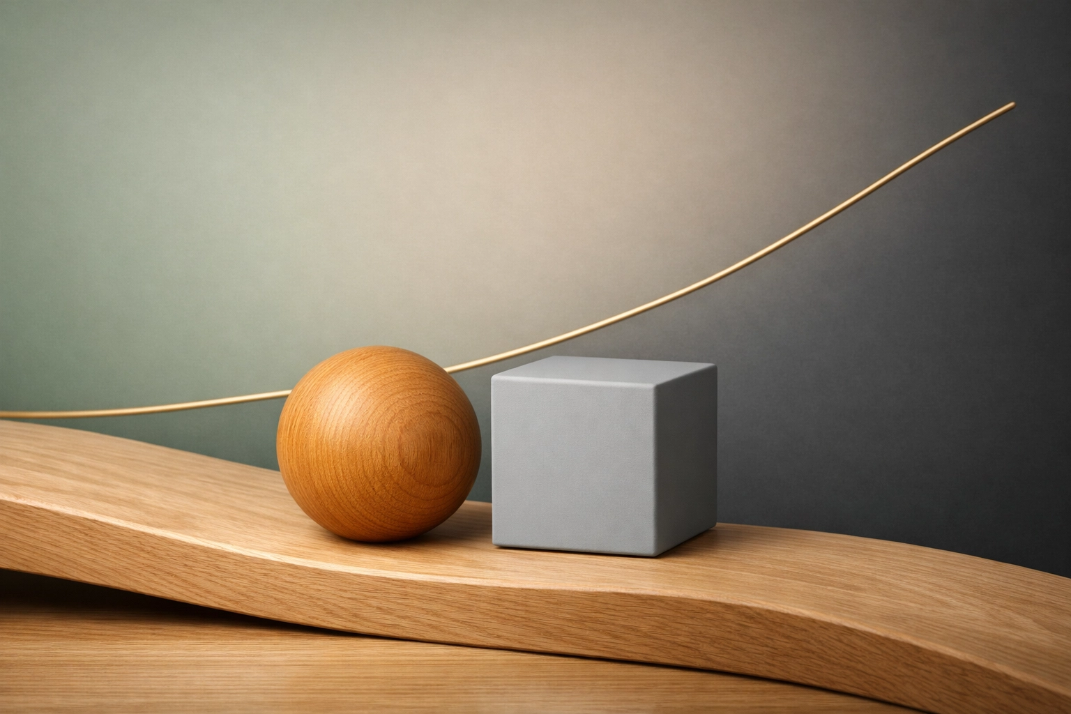 Minimalist art representing stable North Idaho real estate market growth and equity building.