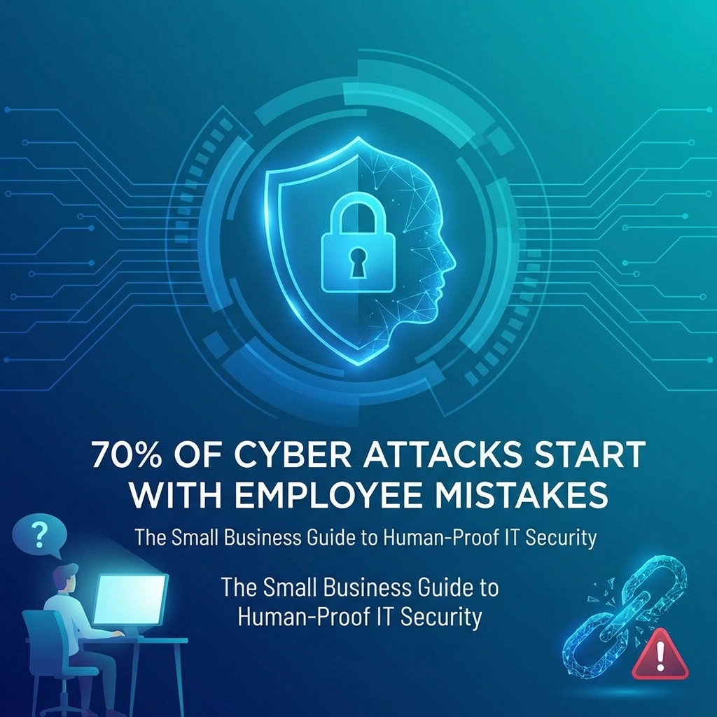 70% of Cyber Attacks Start with Employee Mistakes: The Small Business Guide to Human-Proof IT Security