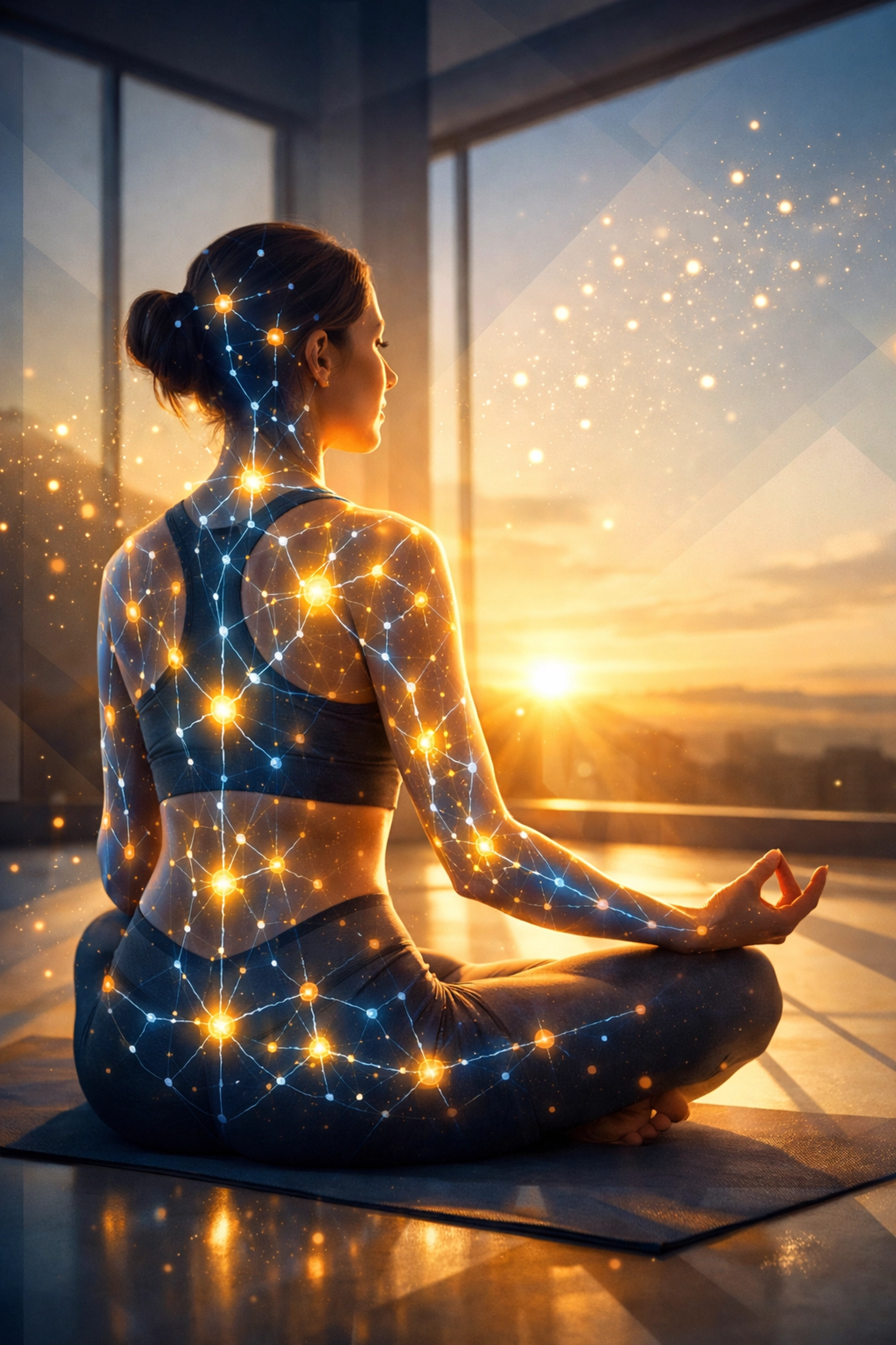 Holistic wellness lifestyle integrating exercise and cellular health with mineral nutrition