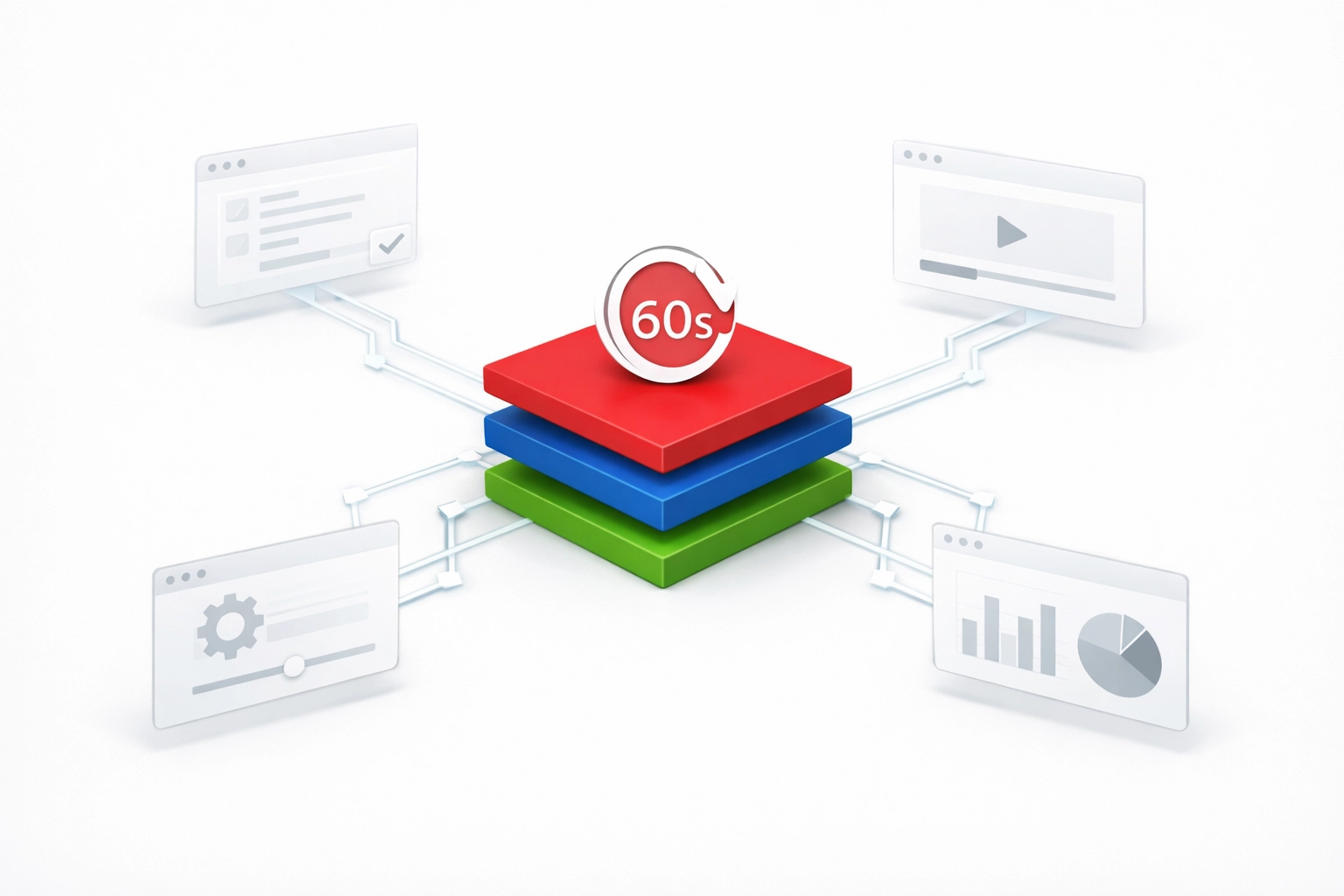 Streamlined digital workflow illustration showing fast software setup and efficient text snippet management.