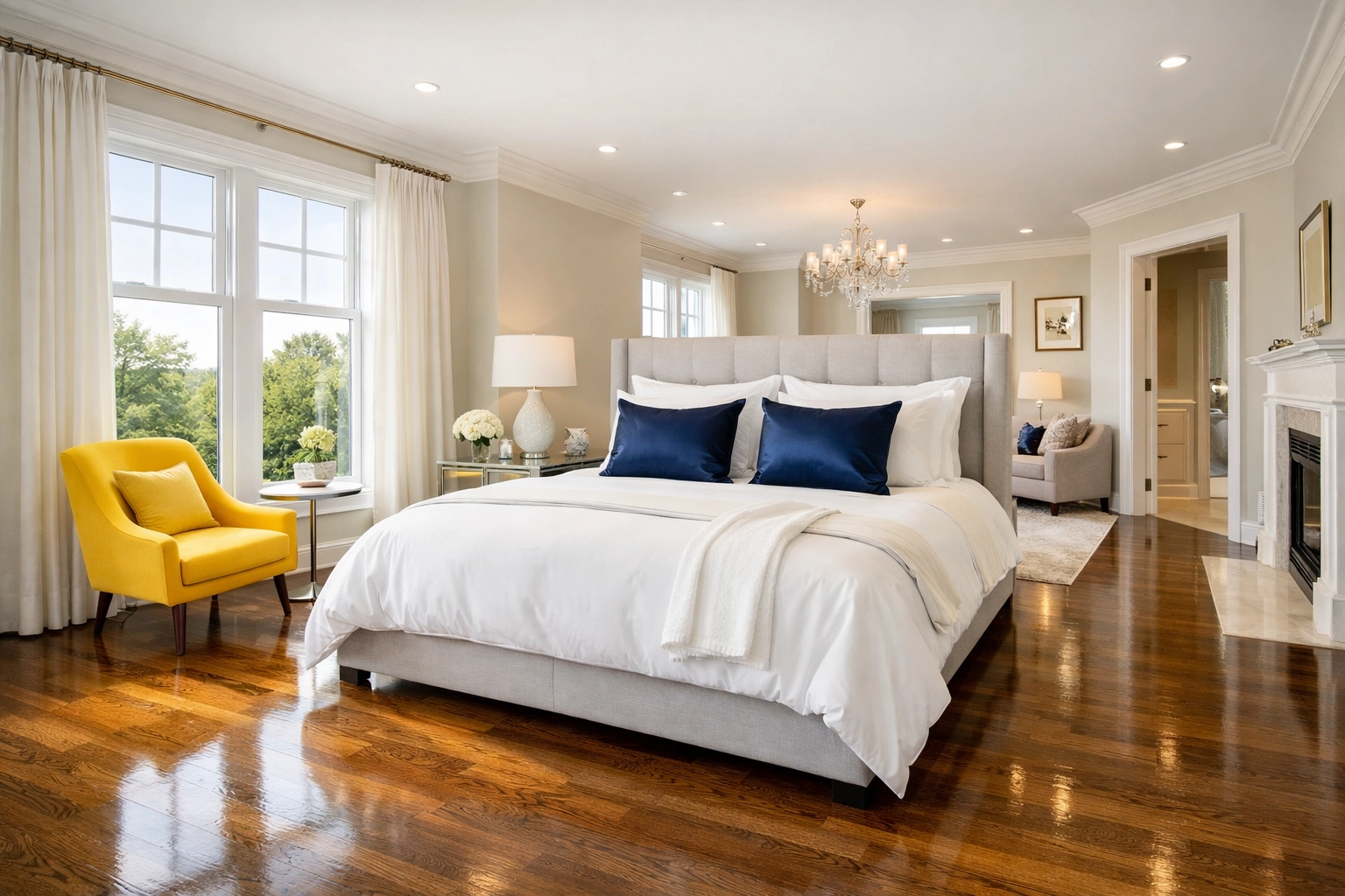 Spotless Weston estate bedroom demonstrating the results of expert residential cleaning secrets.