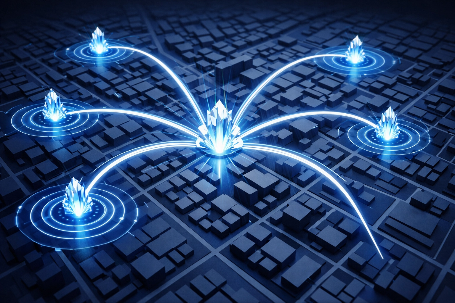 Digital map showing multi-location business growth and local SEO dominance for jewelry brands.