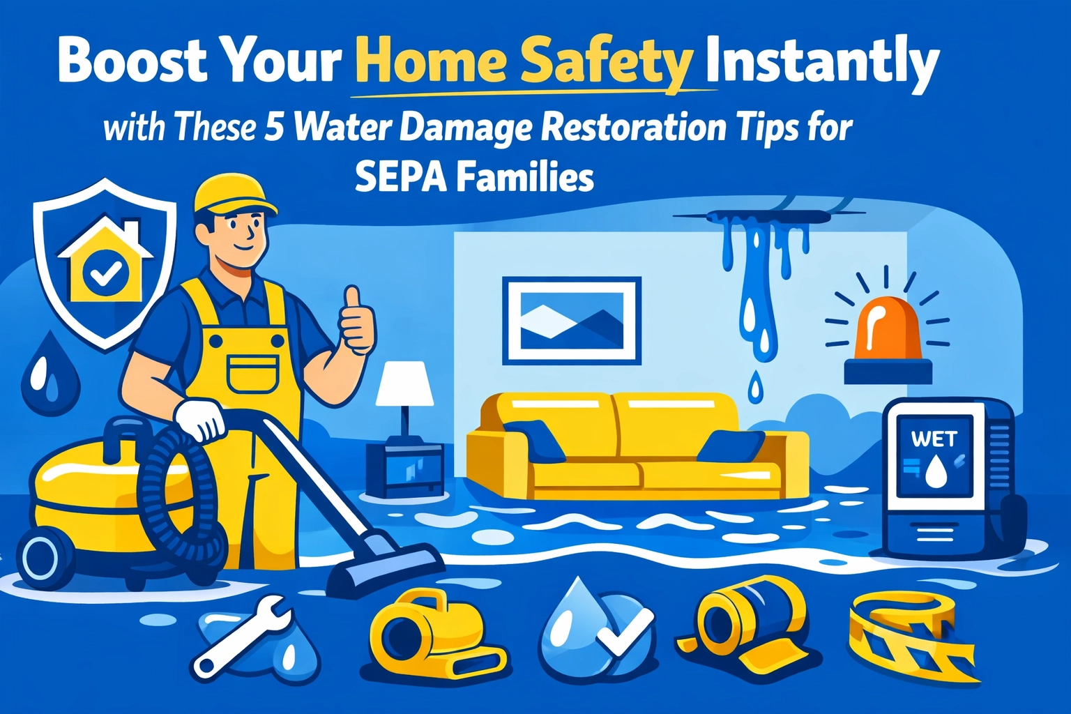 [HERO] Boost Your Home Safety Instantly with These 5 Water Damage Restoration Tips for SEPA Families
