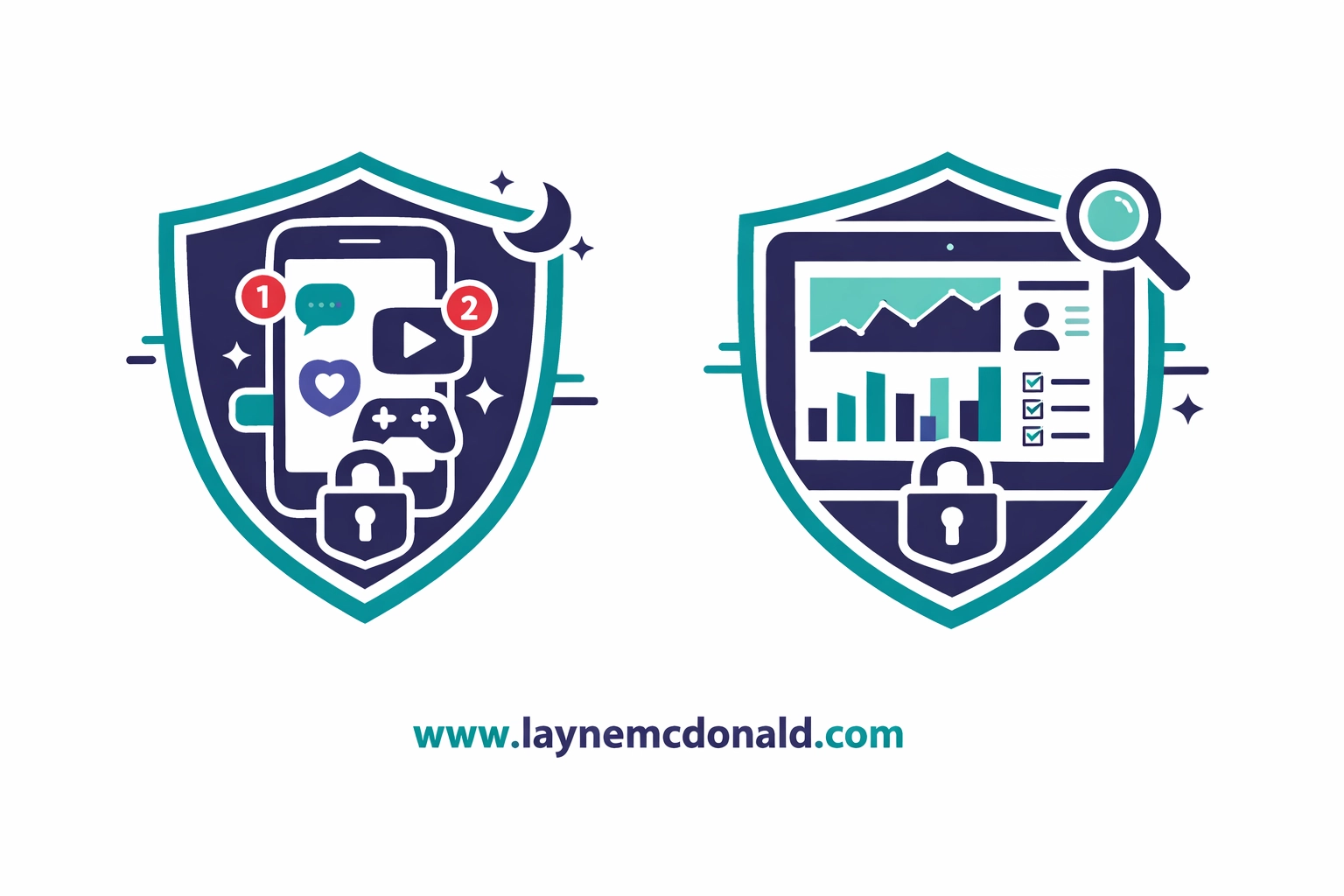 Smartphone and tablet with parental monitoring and digital safety protection features