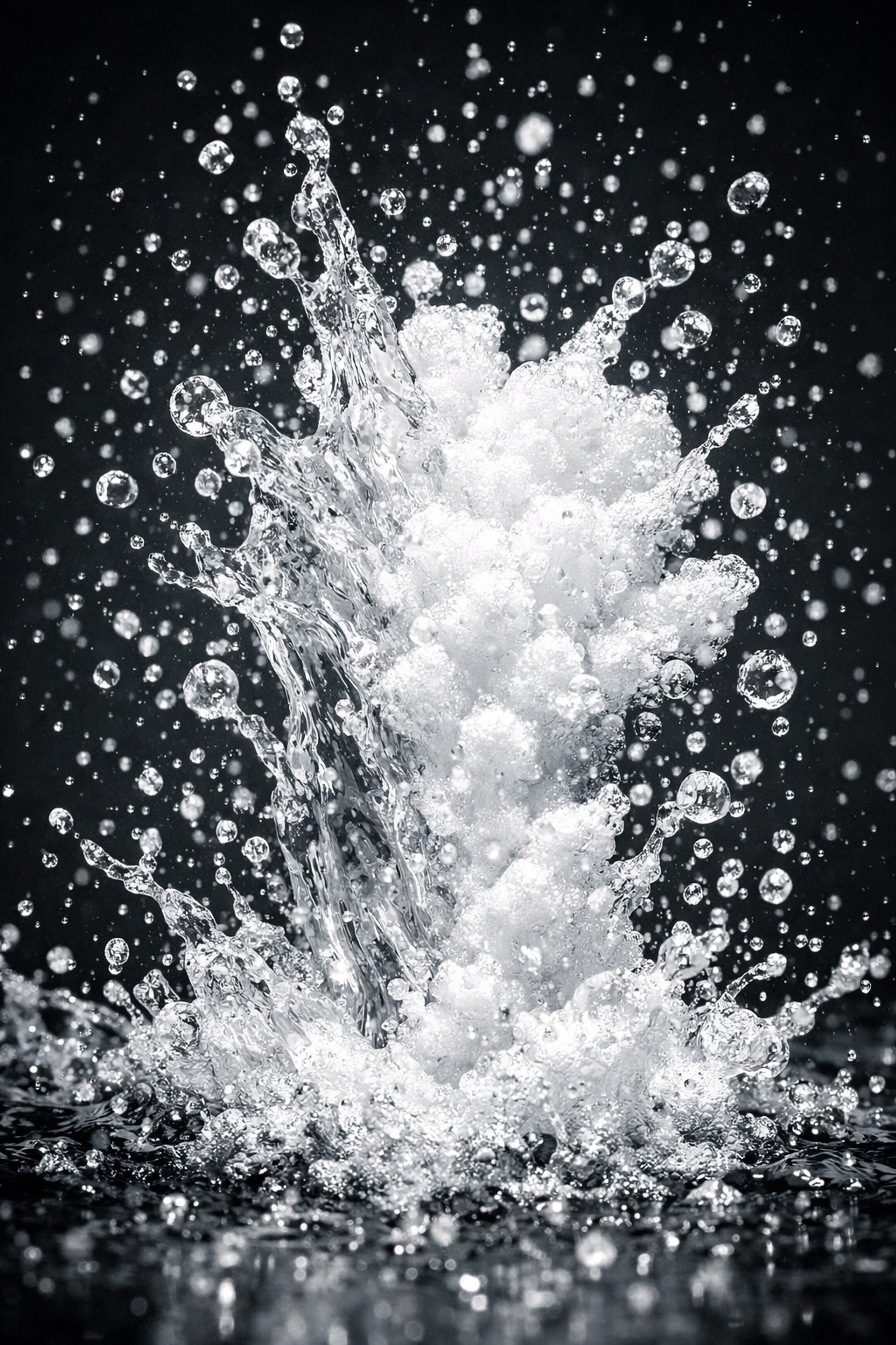 Detailed view of the bubbling chemical reaction between natural cleaning agents like vinegar and soda.