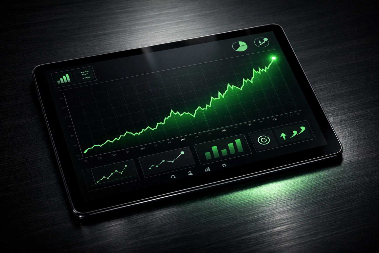An analytical dashboard showing an upward performance trend for a professional, data-led betting strategy.