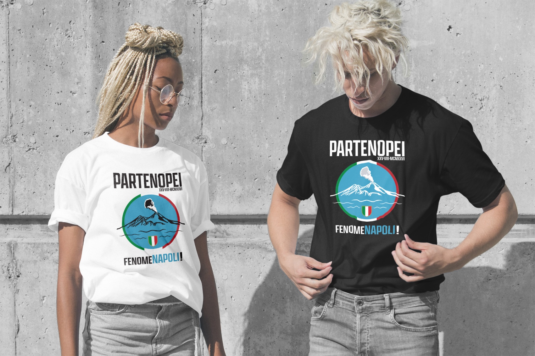 Vintage Pitch Napoli-inspired Graphic T-shirt