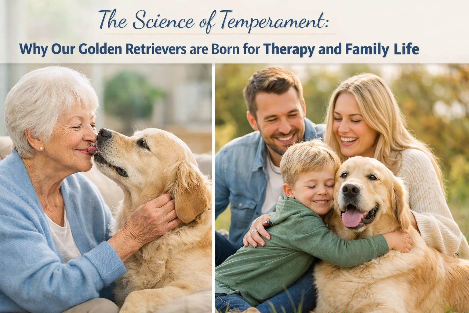 [HERO] The Science of Temperament: Why Our Golden Retrievers are Born for Therapy and Family Life